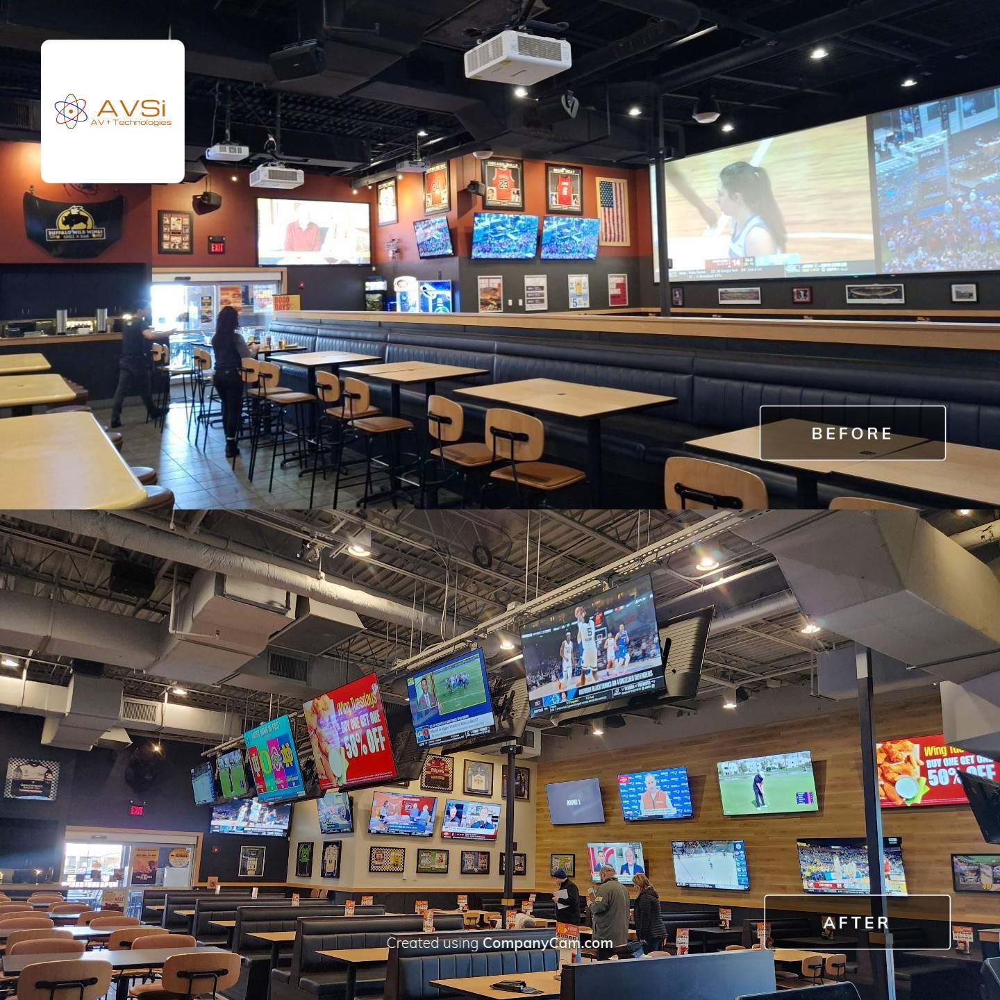 Sportsbar IP Video install by AVSi