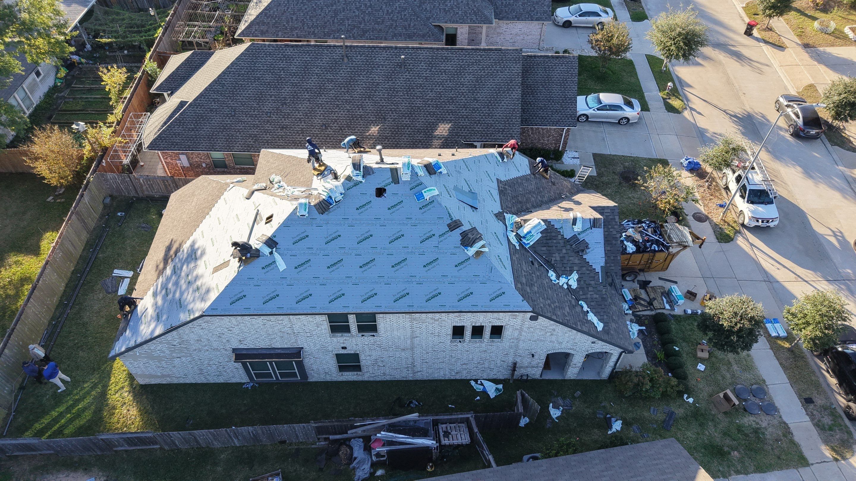 Roof Replacement Project in Houston by Roofing Technologies Unlimited