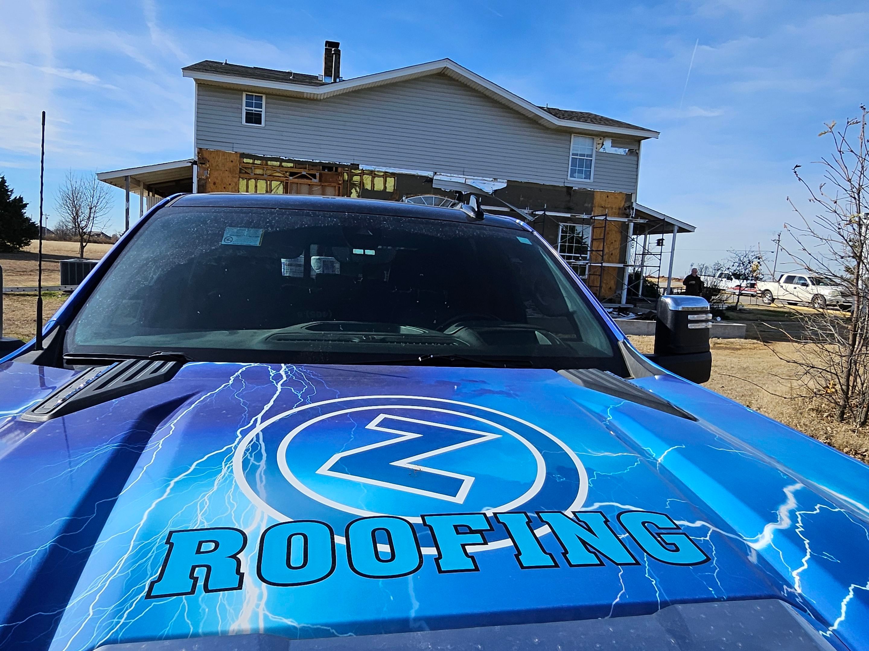 Roof Siding & Window Project in Mustang, OK by Z Construction & Roofing, LLC