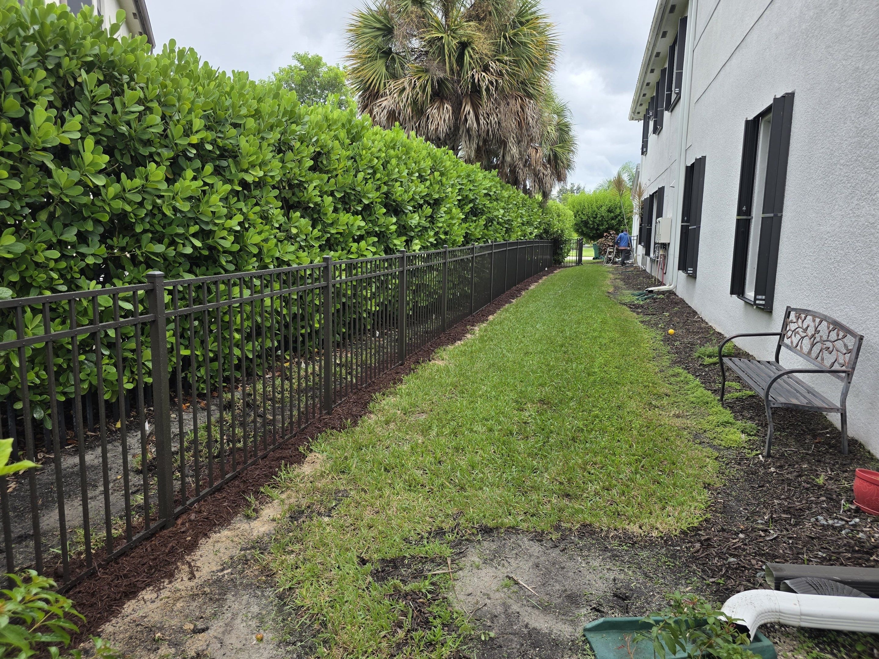 Black Aluminum Picket Fence and Gate Installation in Naples by True Fence LLC