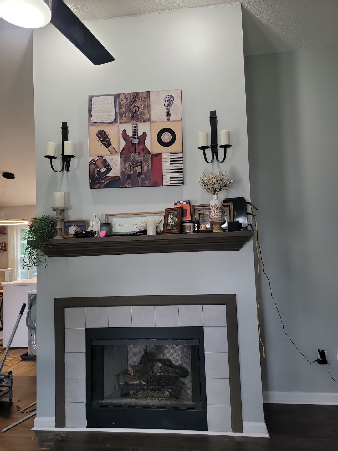 Holly Springs Fireplace Transformation — Full-Height Stone Feature Wall
 by Elite Remodeling and Design LLC