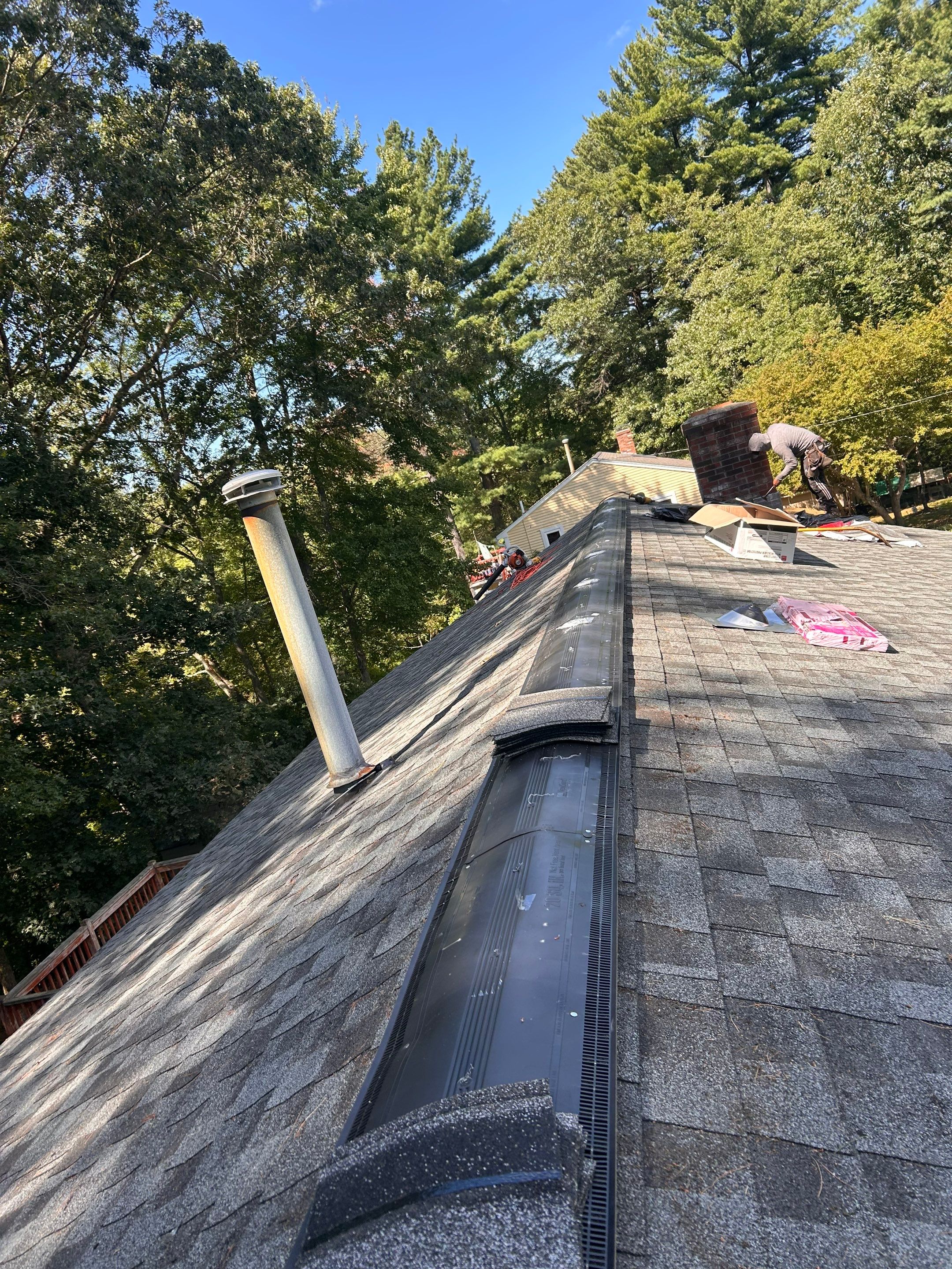 Tewksbury Attic Ventilation Upgrade with Chimney & Pipe Boot Reflashing by Mighty Dog Roofing of Greater Middlesex County