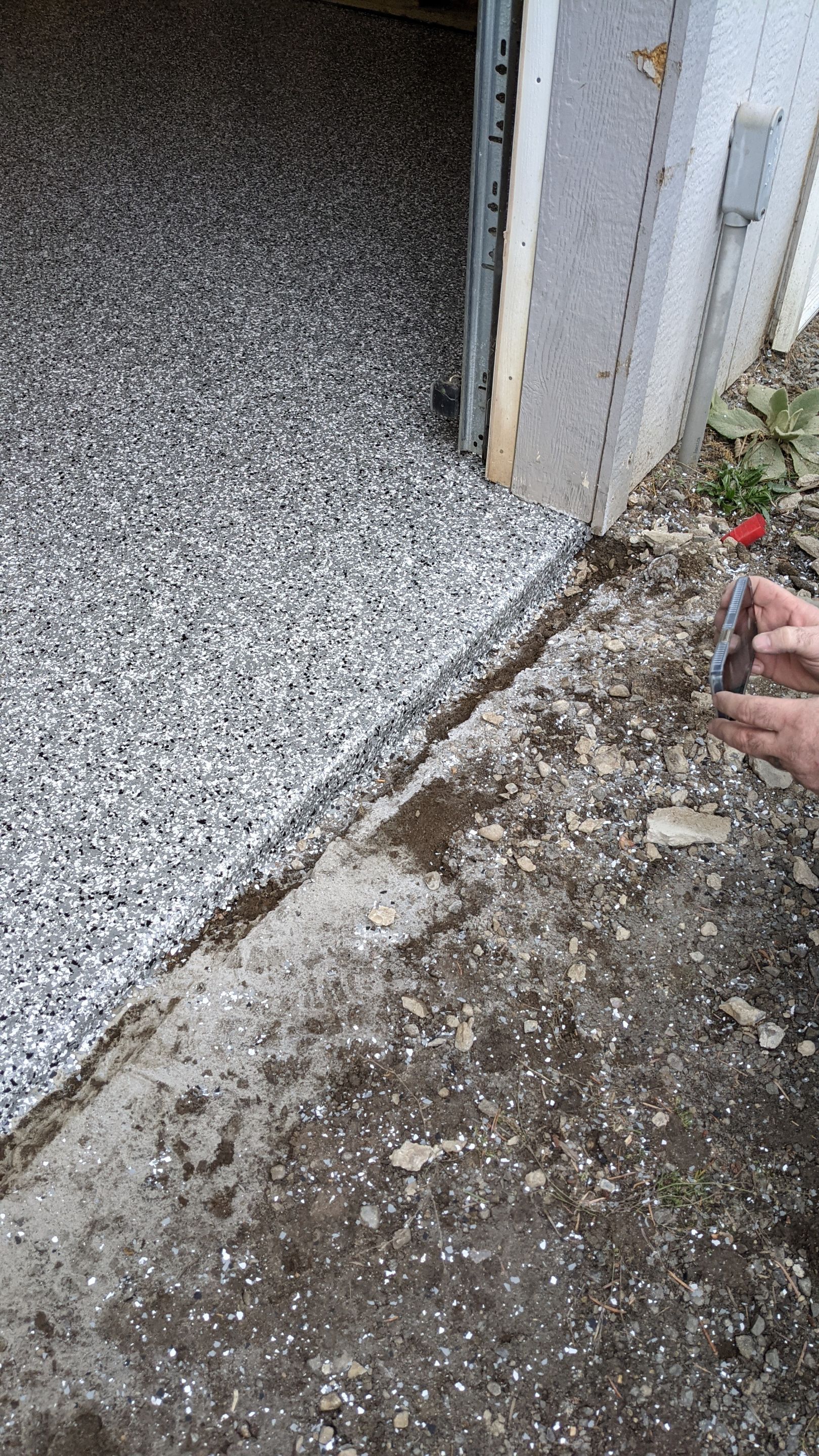 Garage Transformation using Penntek Evolution System and Smoke Color by Croc Coatings, LLC