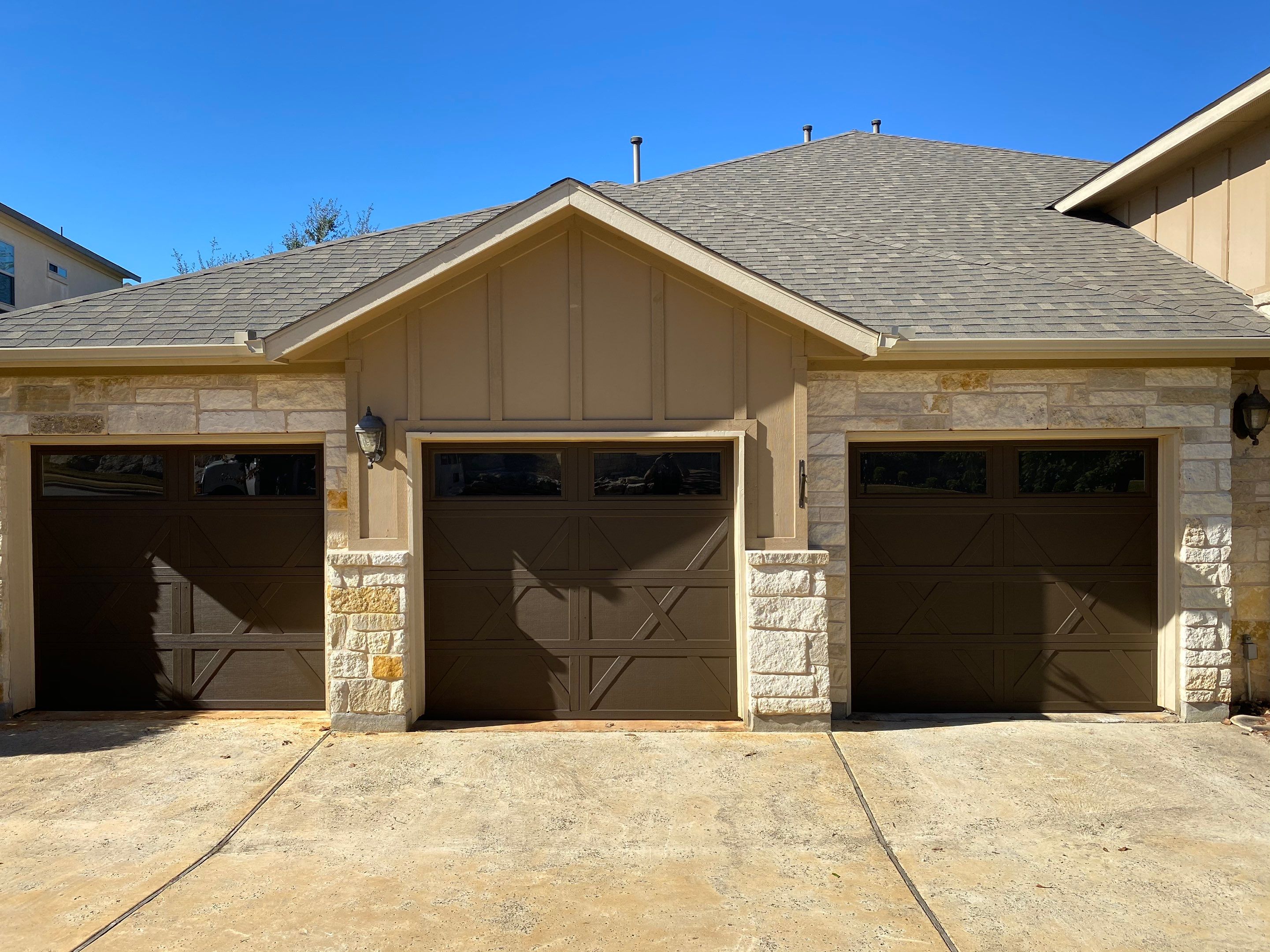 Exterior Re-stain in Lakeway  by AJ’s Painting