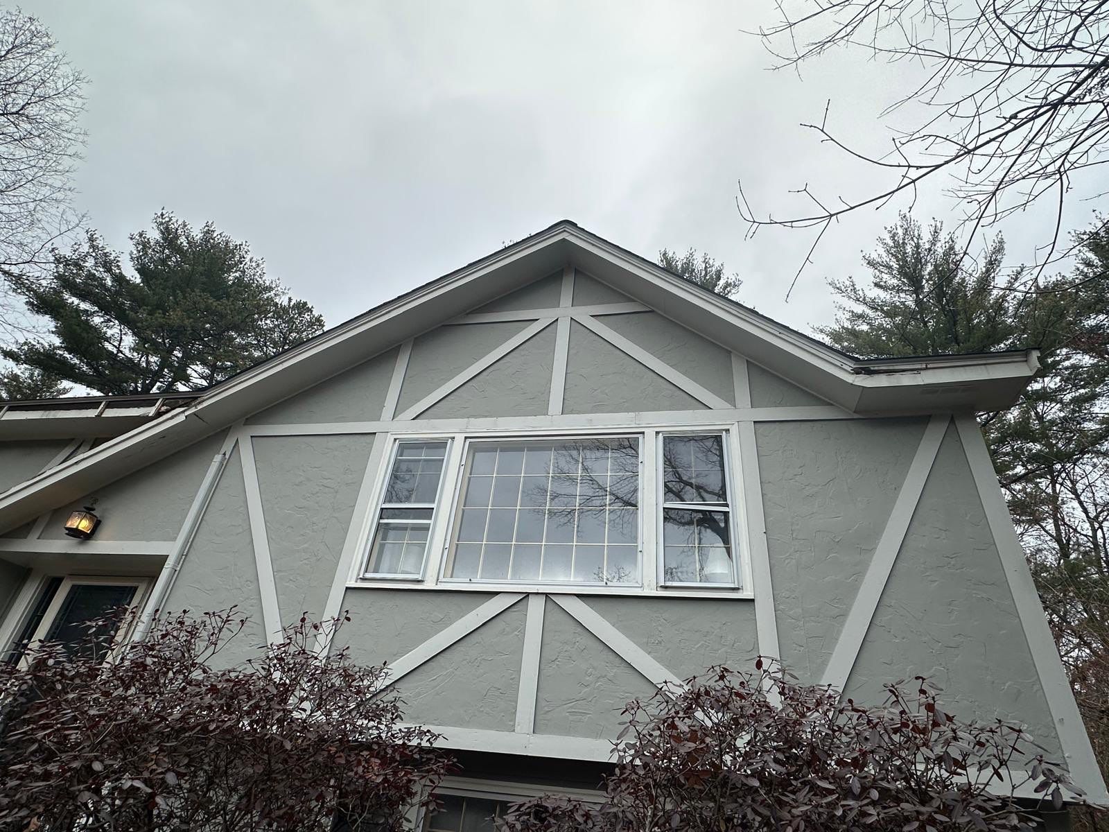 GAF Charcoal Roof Replacement with Vent Leak Repairs, PVC Fascia & Leaf Guard Gutters by Sensible Home Solutions