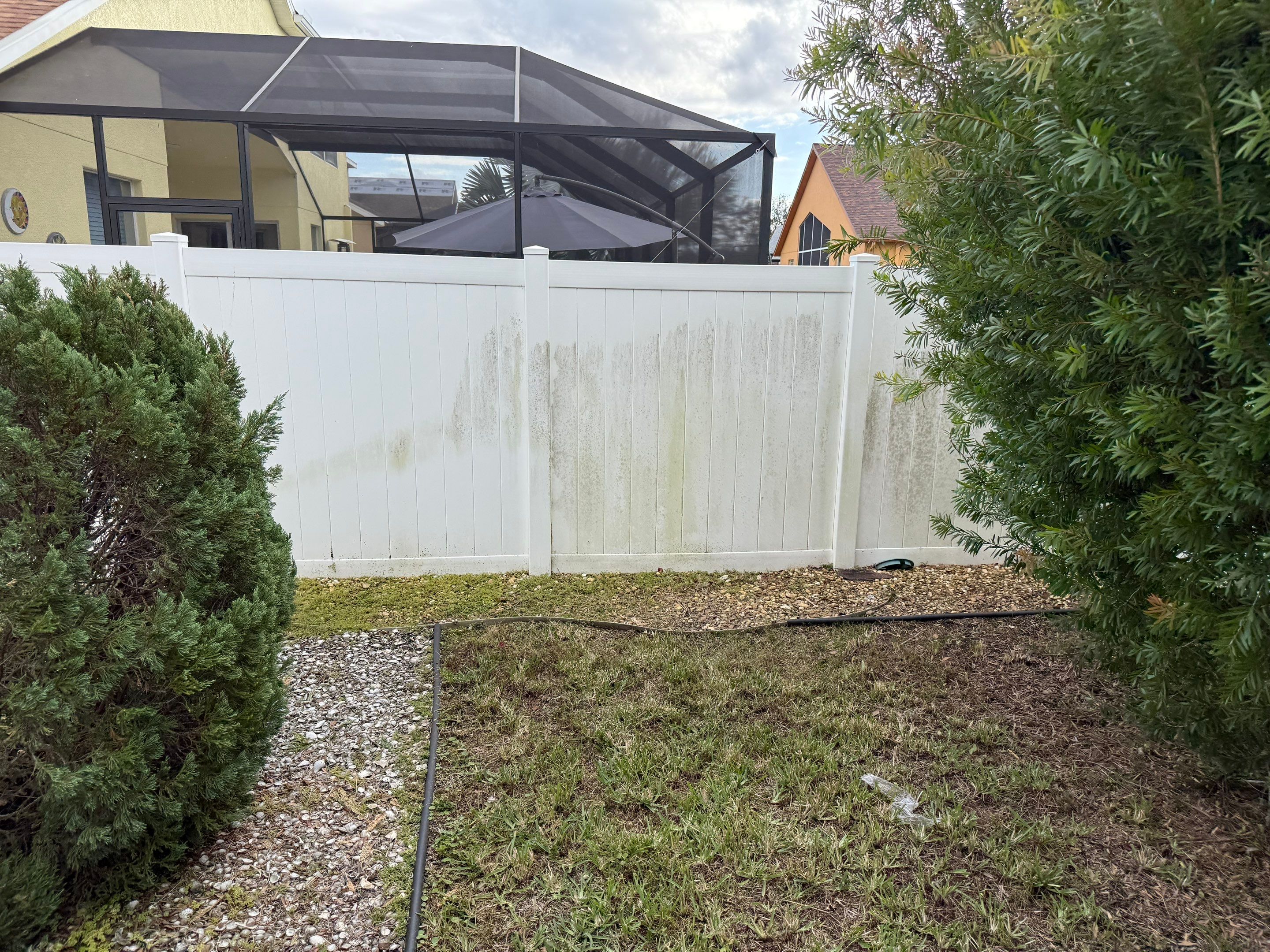 Patio, Vinyl Fence, & Partial House Wash in Creekside, Parrish, FL | Sunshine AquaWash by Sunshine AquaWash