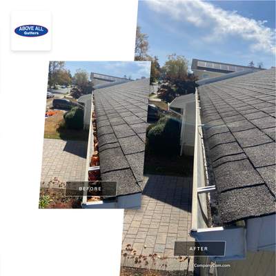 Gutter Cleaning using Gutter Cleaning Supplies