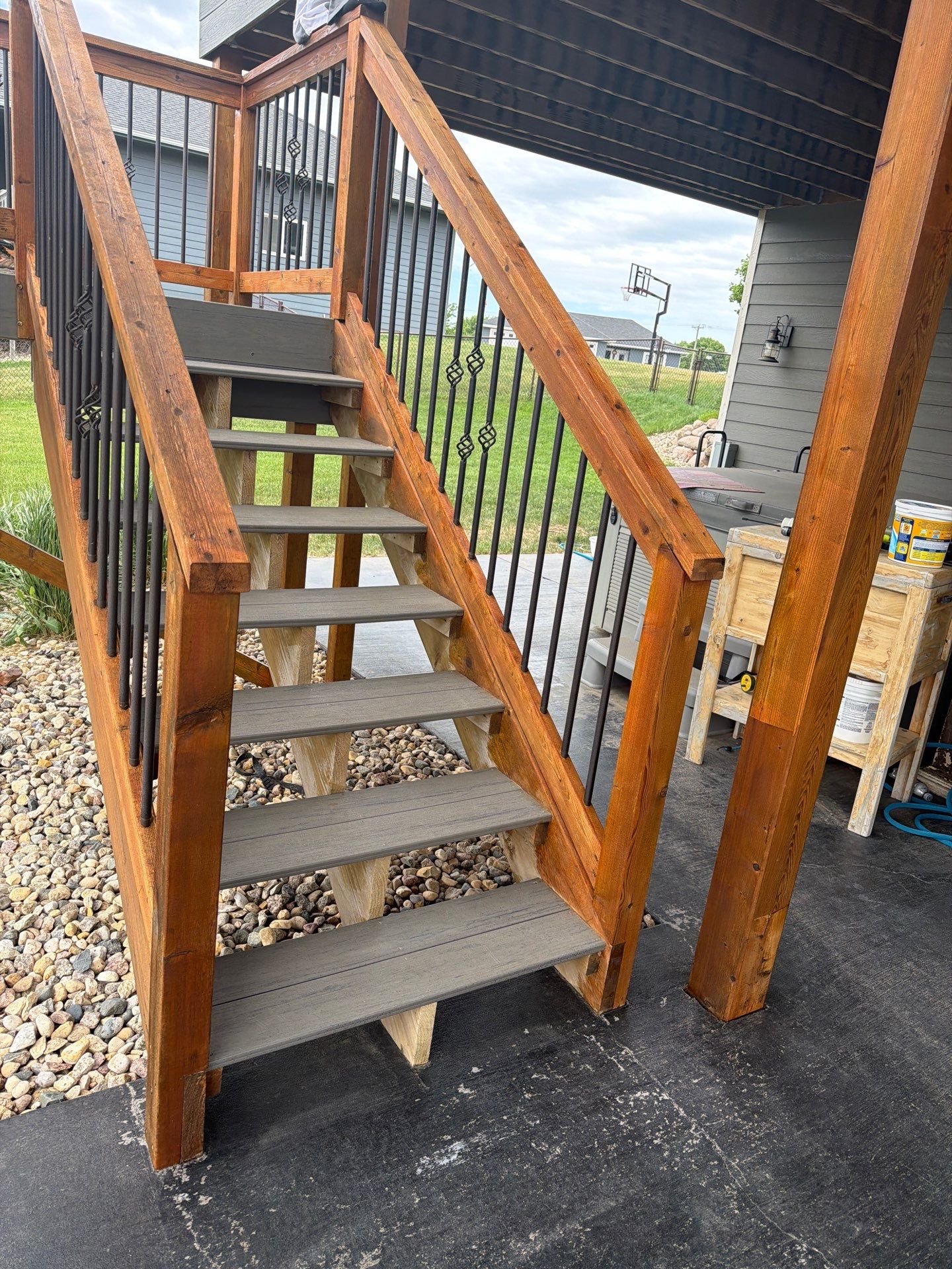 Deck Staining in Baltic by Select Painting, Coatings & Garage Cabinets