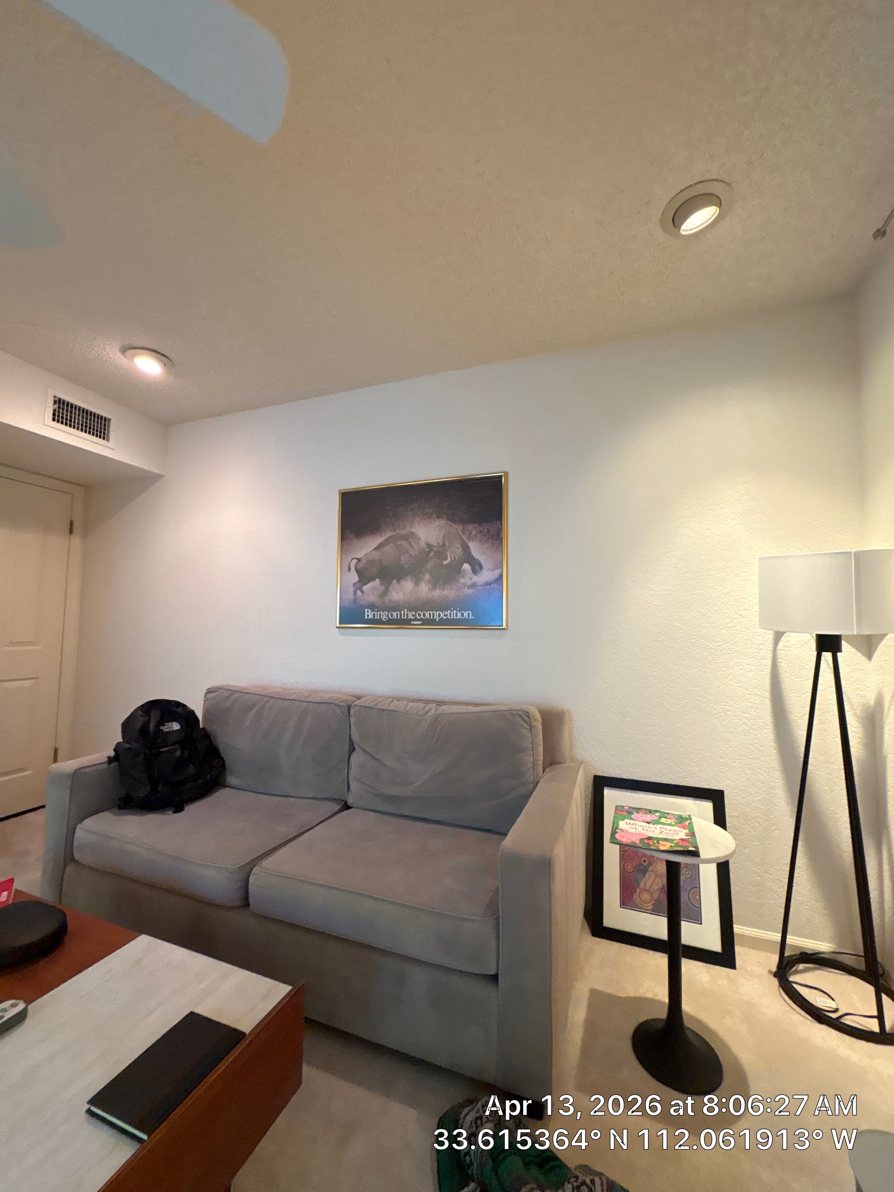 Phoenix Home Office Setup with Custom AV Wall Mounting by CompanyCam Sales Demo