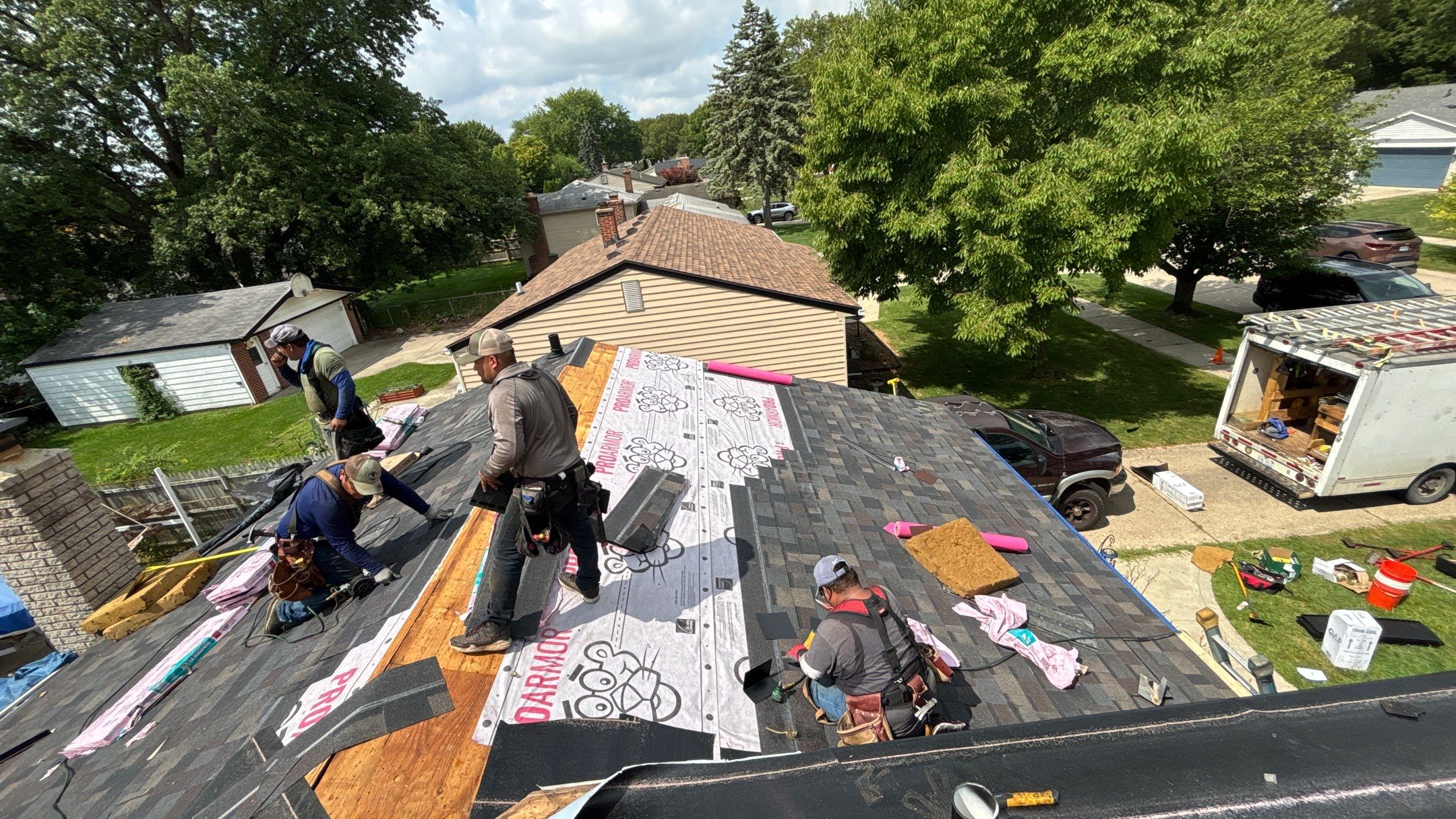 Roof Replacement using Owen Black Sable by 180 Contractors