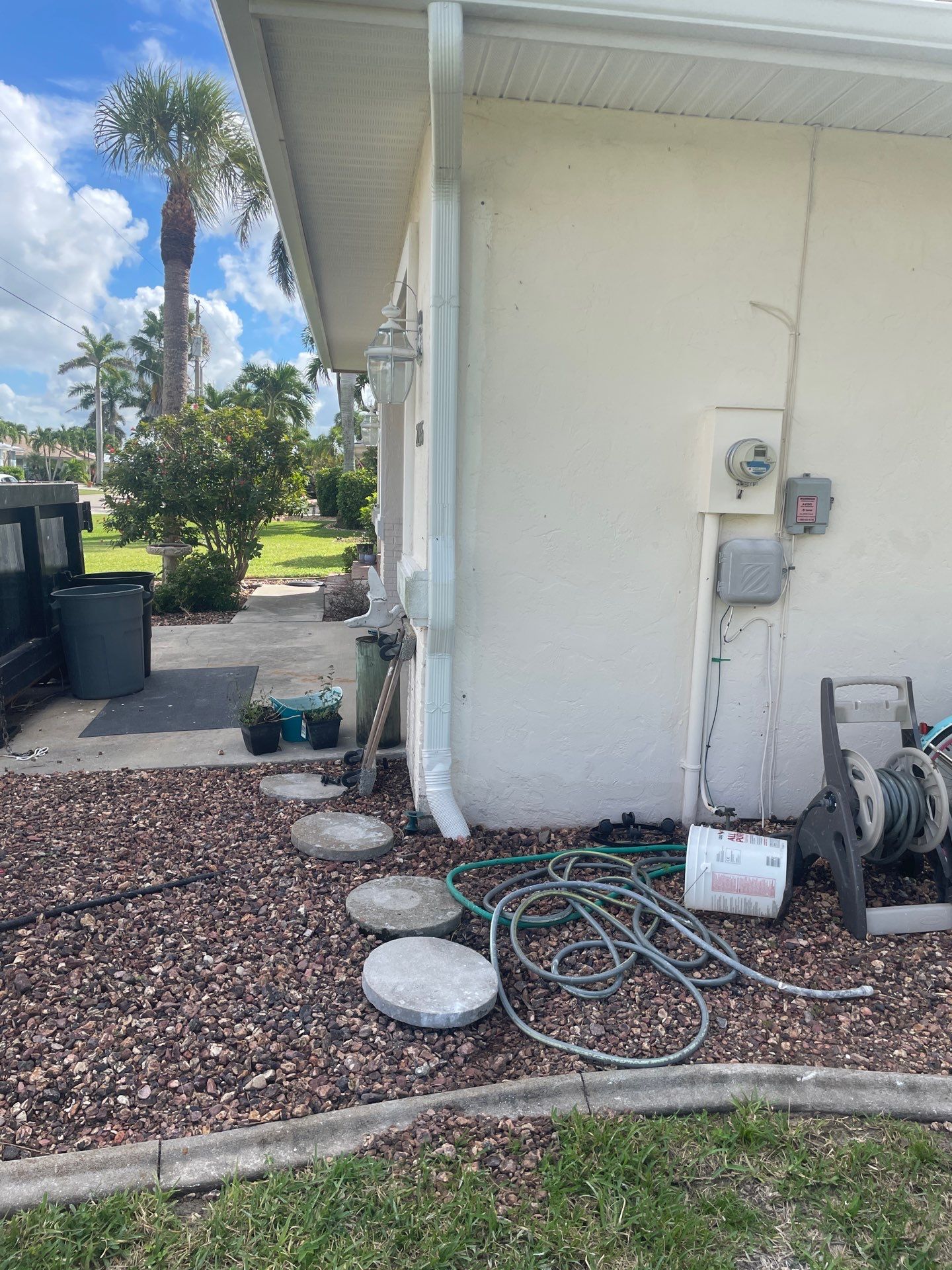 Connect Downspouts to Drain in Punta Gorda FL by Gutter Professors