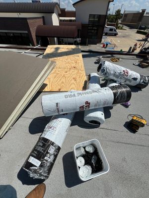 Commercial Roofing Repair using Customer requested products