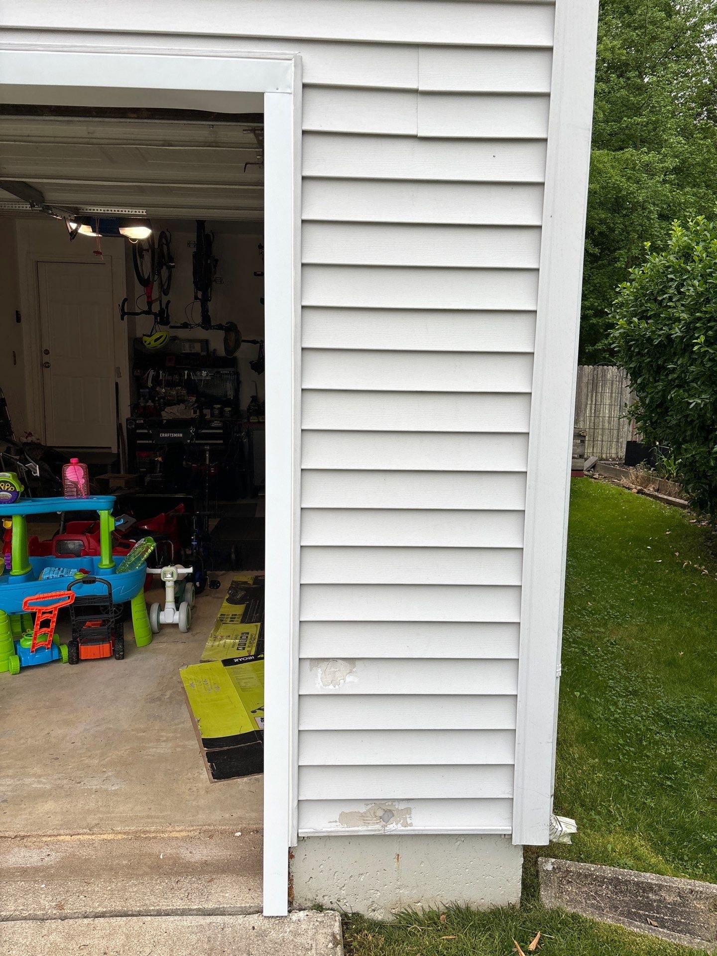Rot Repair to Garage, and install new flashing by Laser Focused Solutions LLC