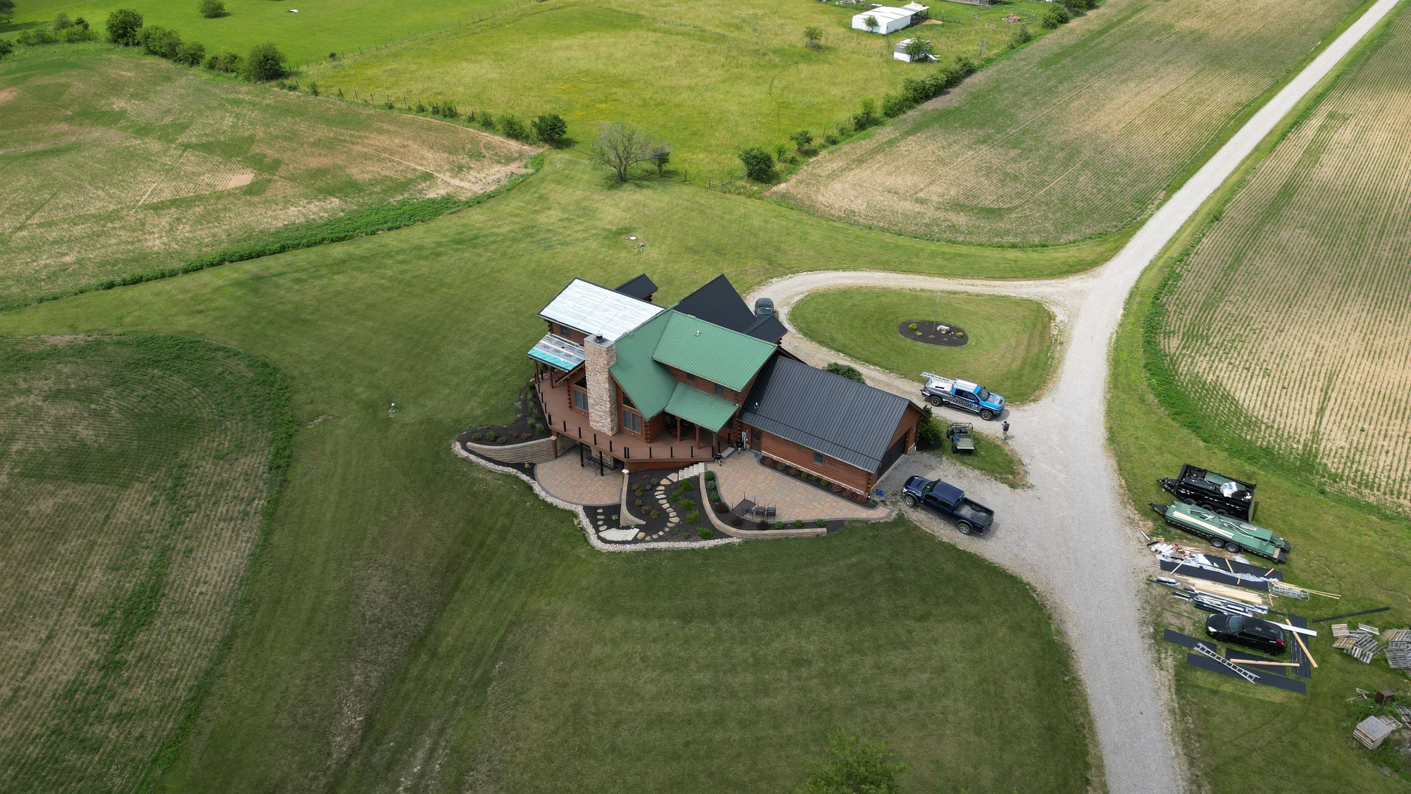 Residential Roofing Installation using Performance Panel Metal - Frost Black by RoofX 