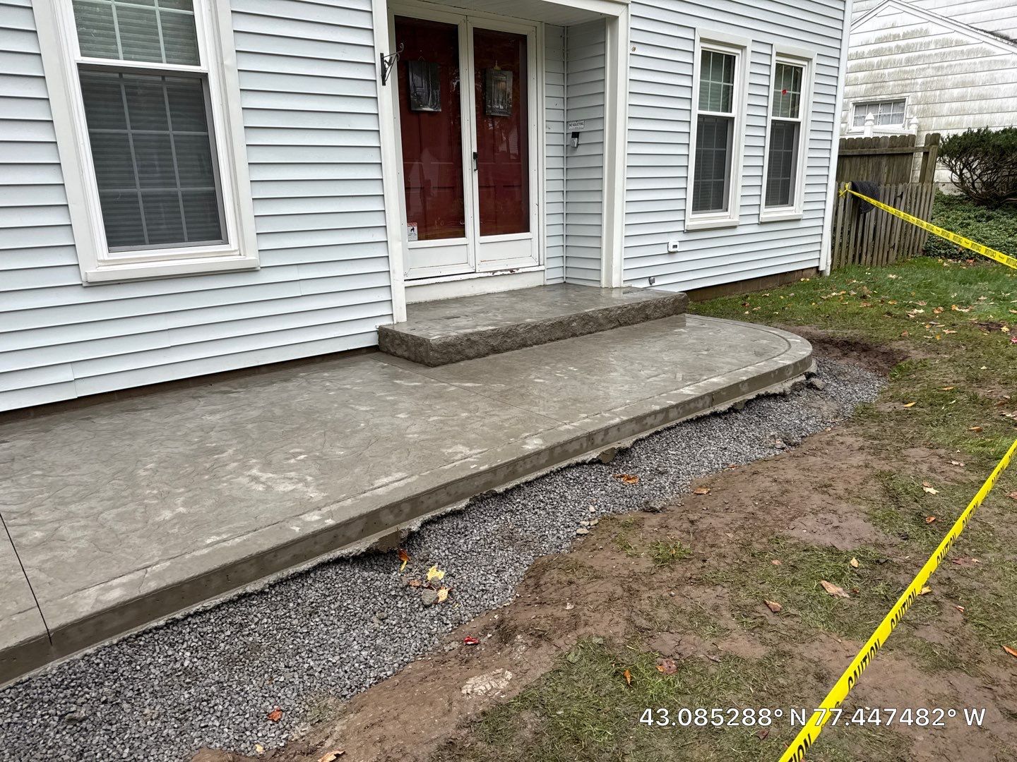 Oxford Slate Stamp w/ Border Walkway by NG Masonry & Construction LLC