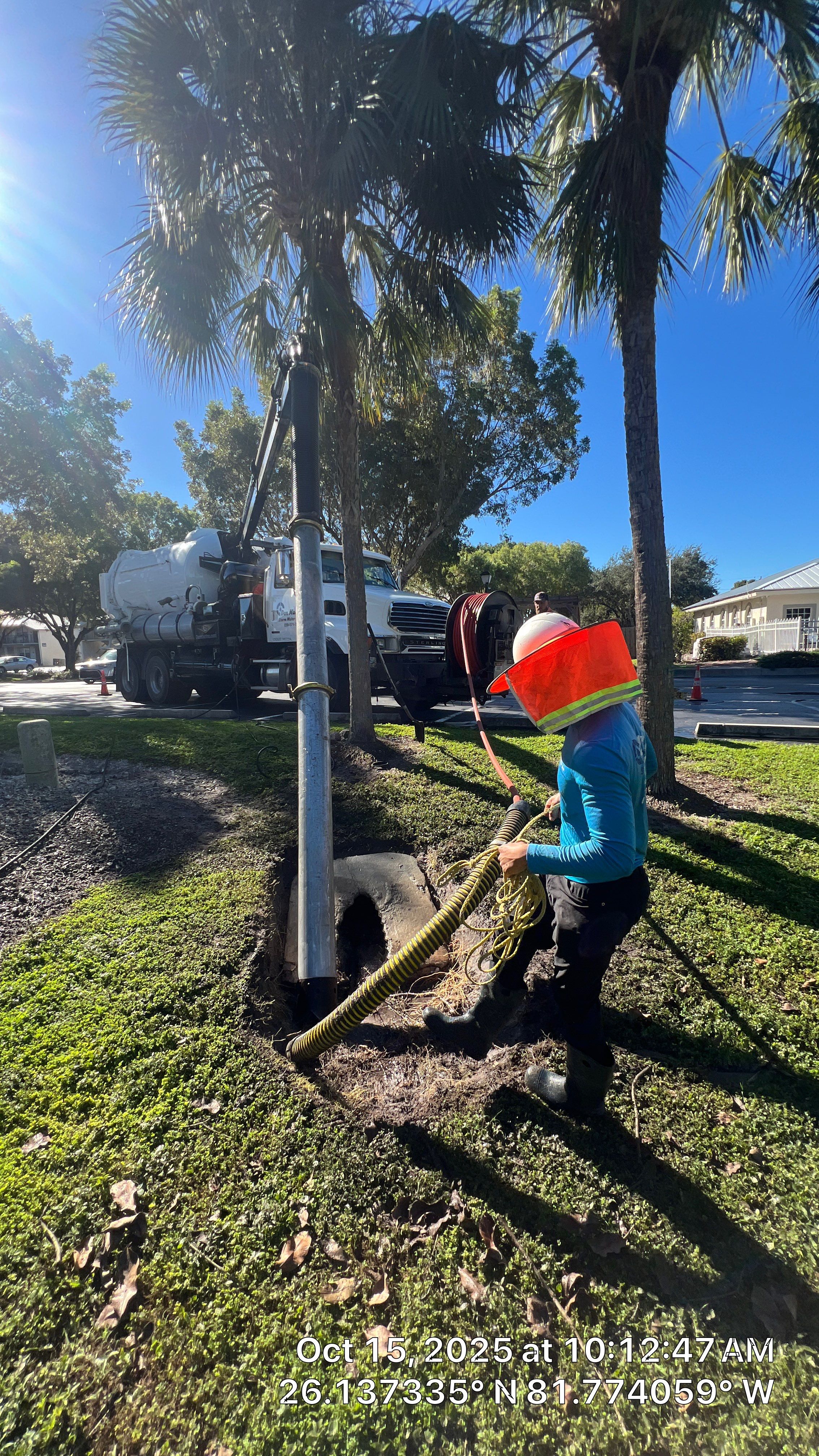 Naples Apartment Complex Culvert Cleaning by APS Power & Water