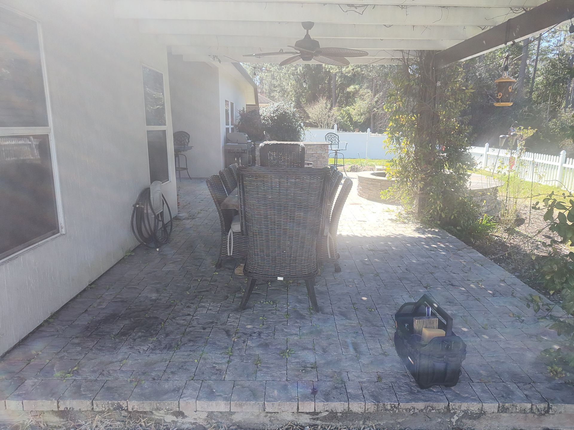 paver patio using Concrete Sealant by DuraSeal