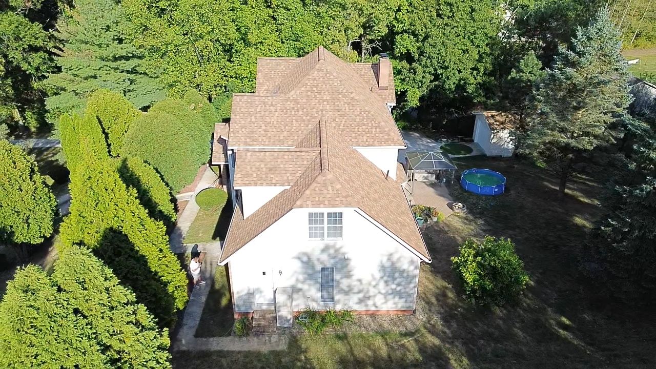 Atlas Pinnacle, Color, Morning Harvest, Drip Edge, Color, Royal Brown by Eagle Eye Roofing