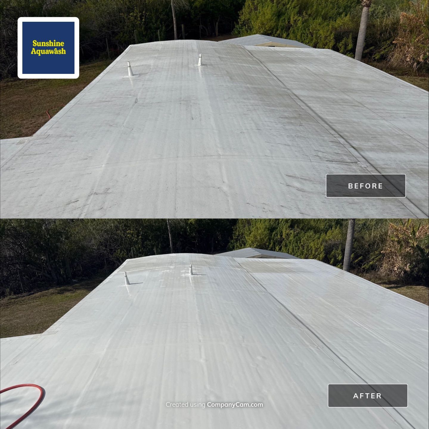 TPO Roof Cleaning & Mobile Home Soft Wash in Chulavista Landings – Ruskin, FL by Sunshine AquaWash