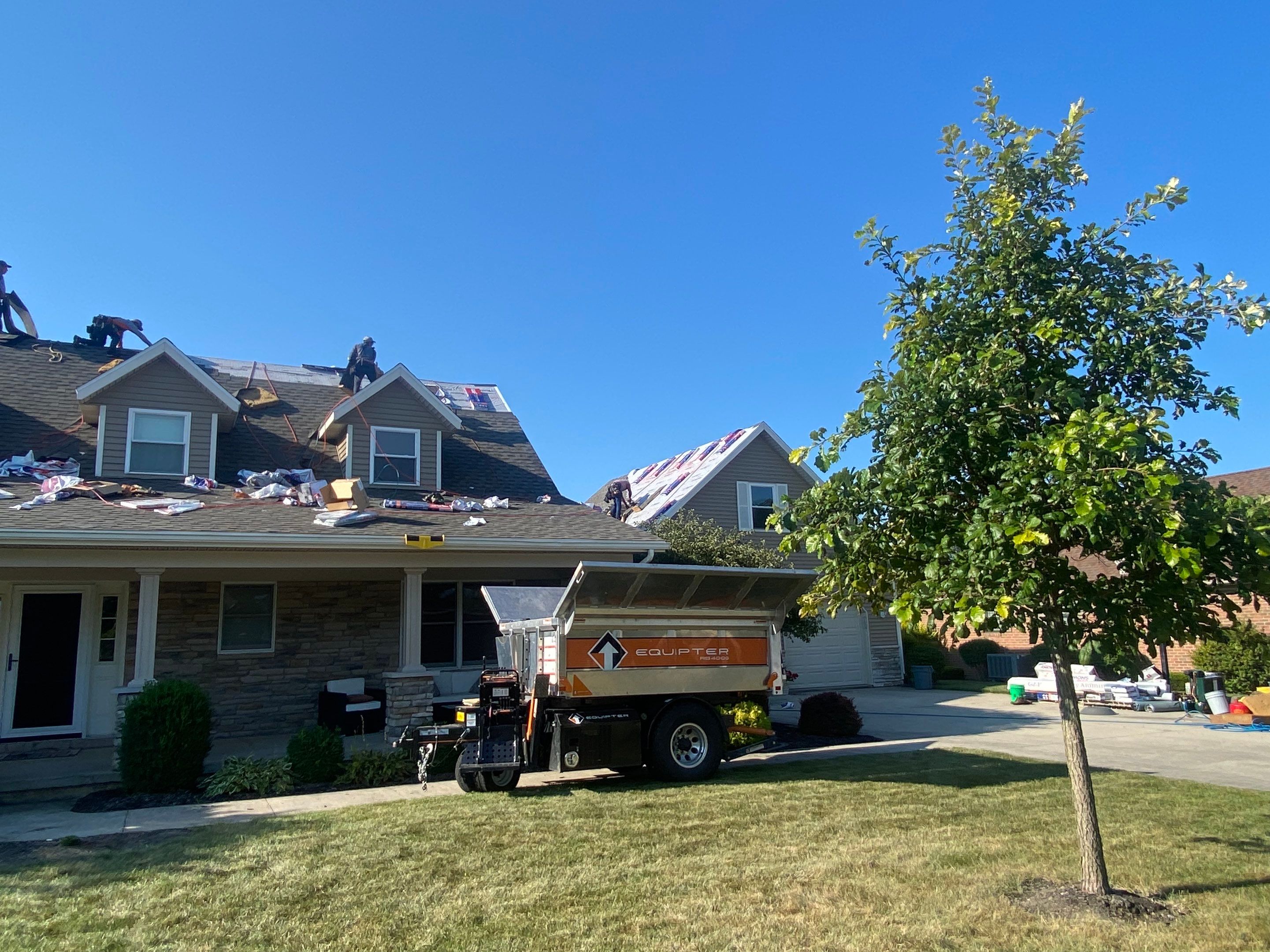 Residential Roofing Installation using GAF Timberline HDZ Weathered Wood by Nitro Roofing and Construction