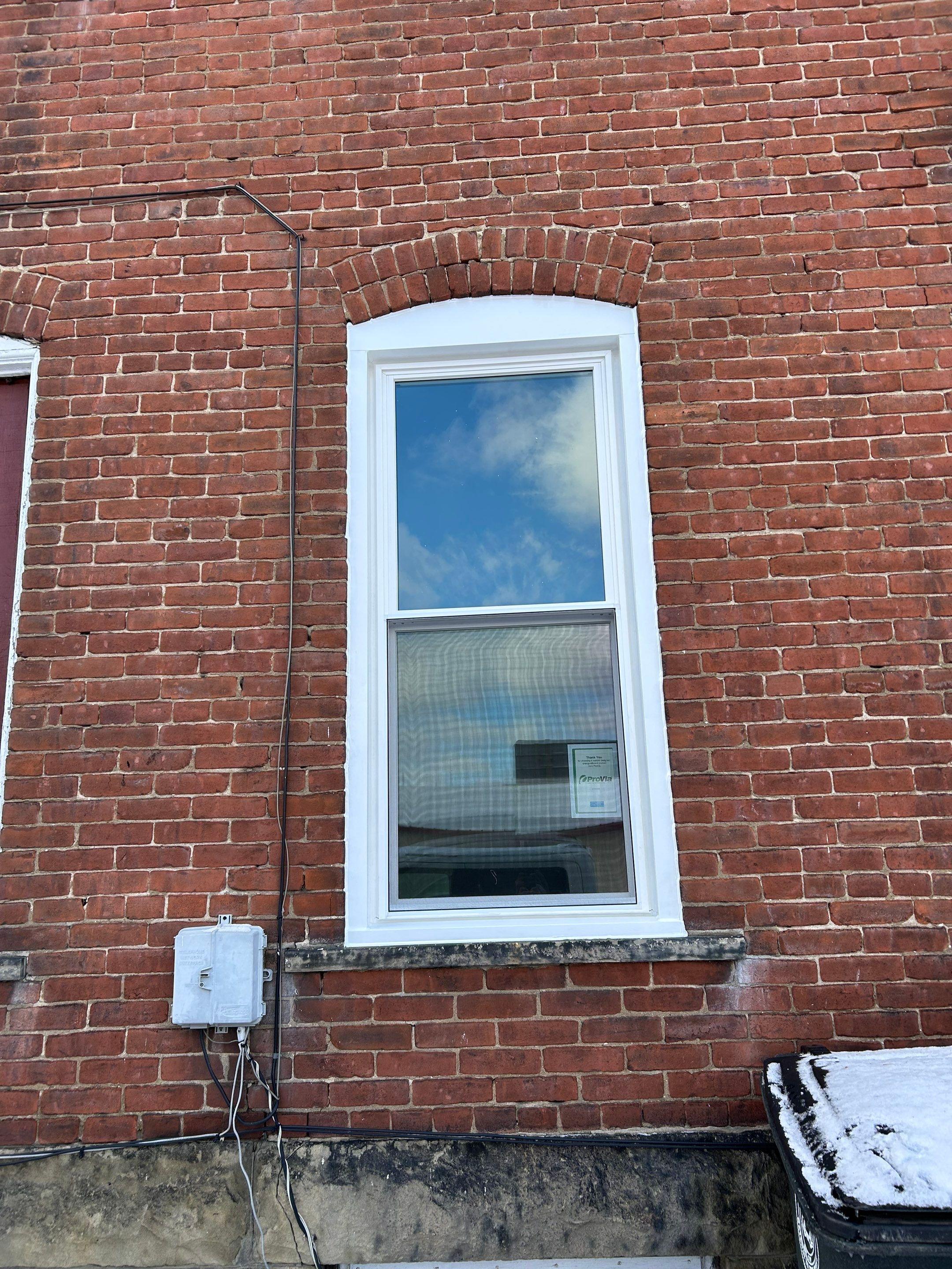 Red Brick House Window Replacement in Steubenville by Ohio State Windows