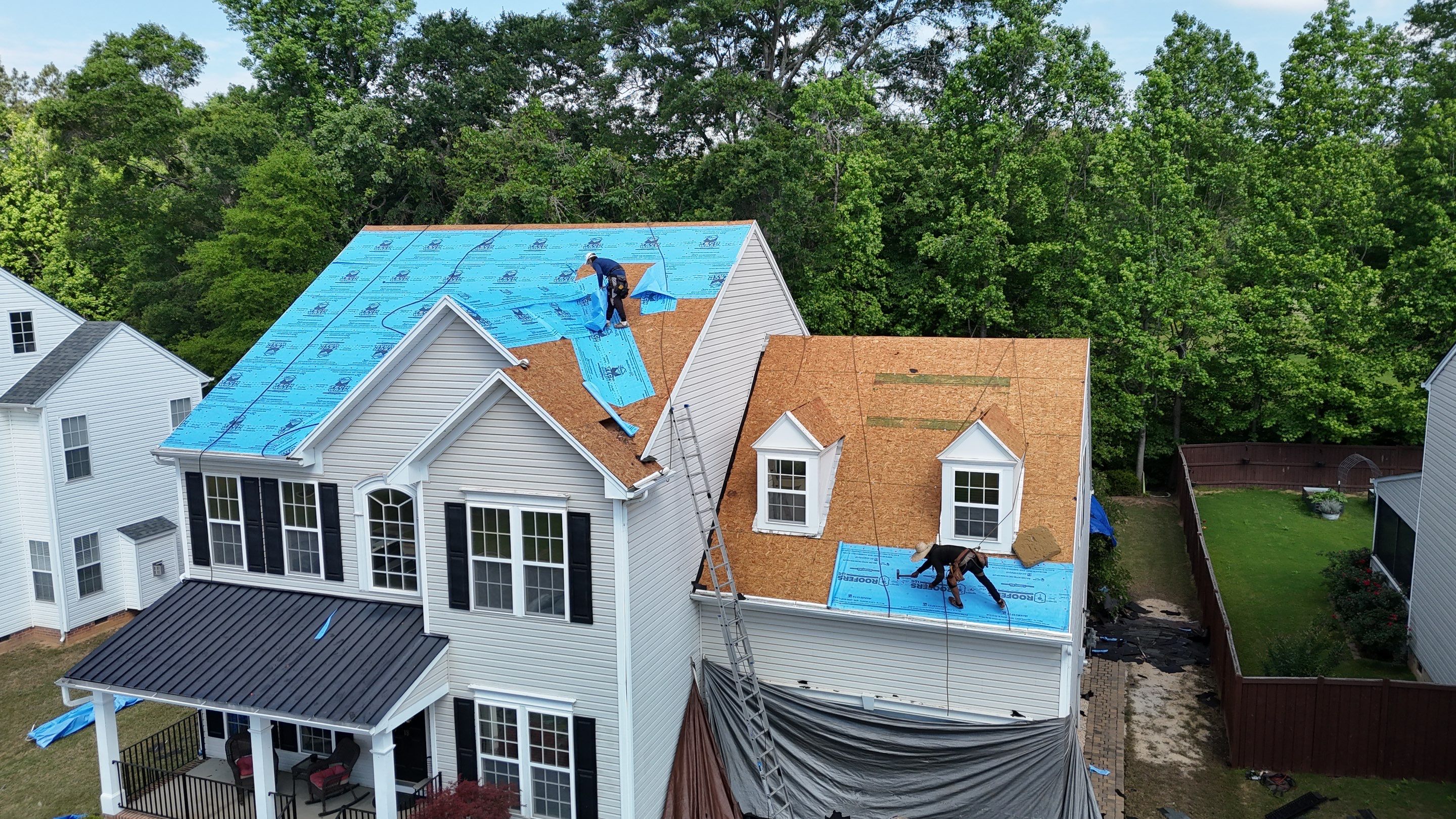 Full Asphalt Shingle Roof Replacement in Simpsonville, South Carolina by Roofers LLC