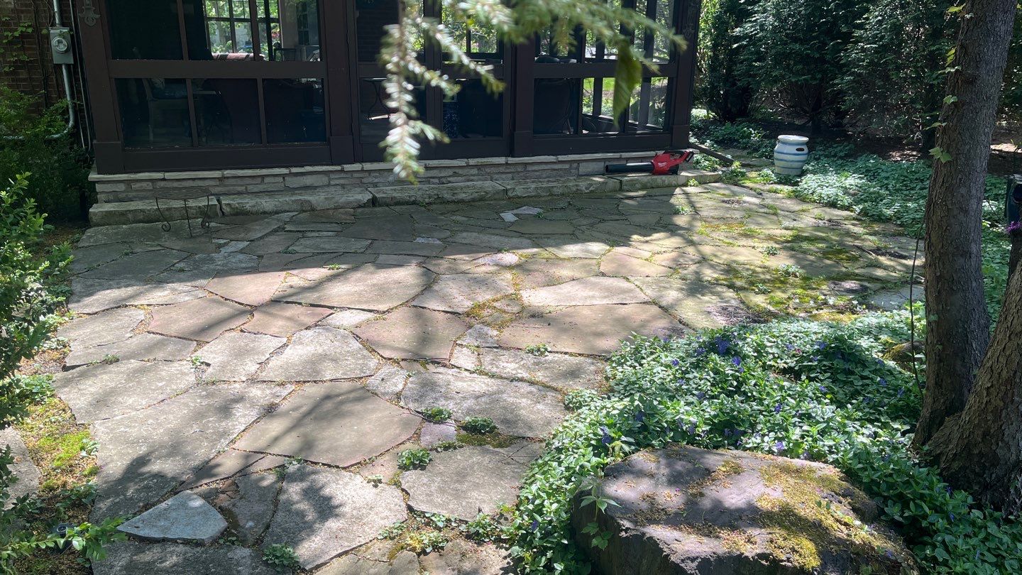 Glencoe, IL brick paver cleaning and stone cleaning by Northern Power Washing LLC.