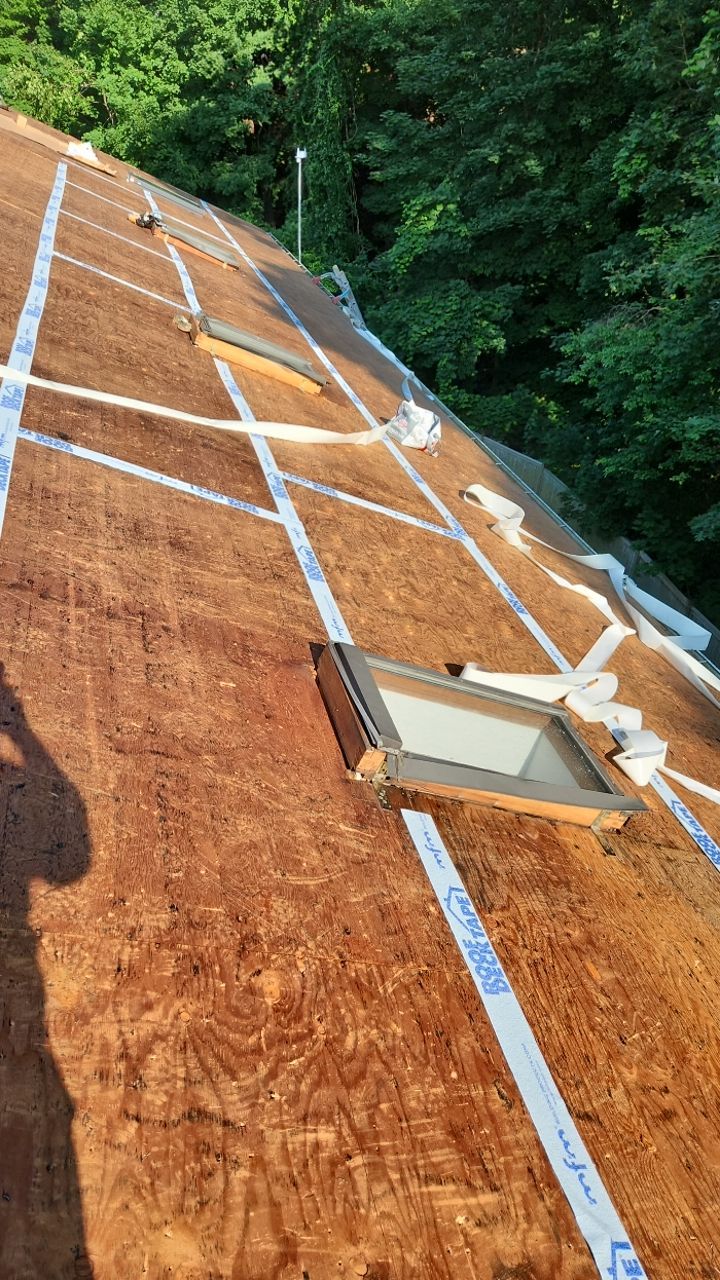 Residential Roofing Installation using Owens Corning Duration Brownwood by A Plus Exterior