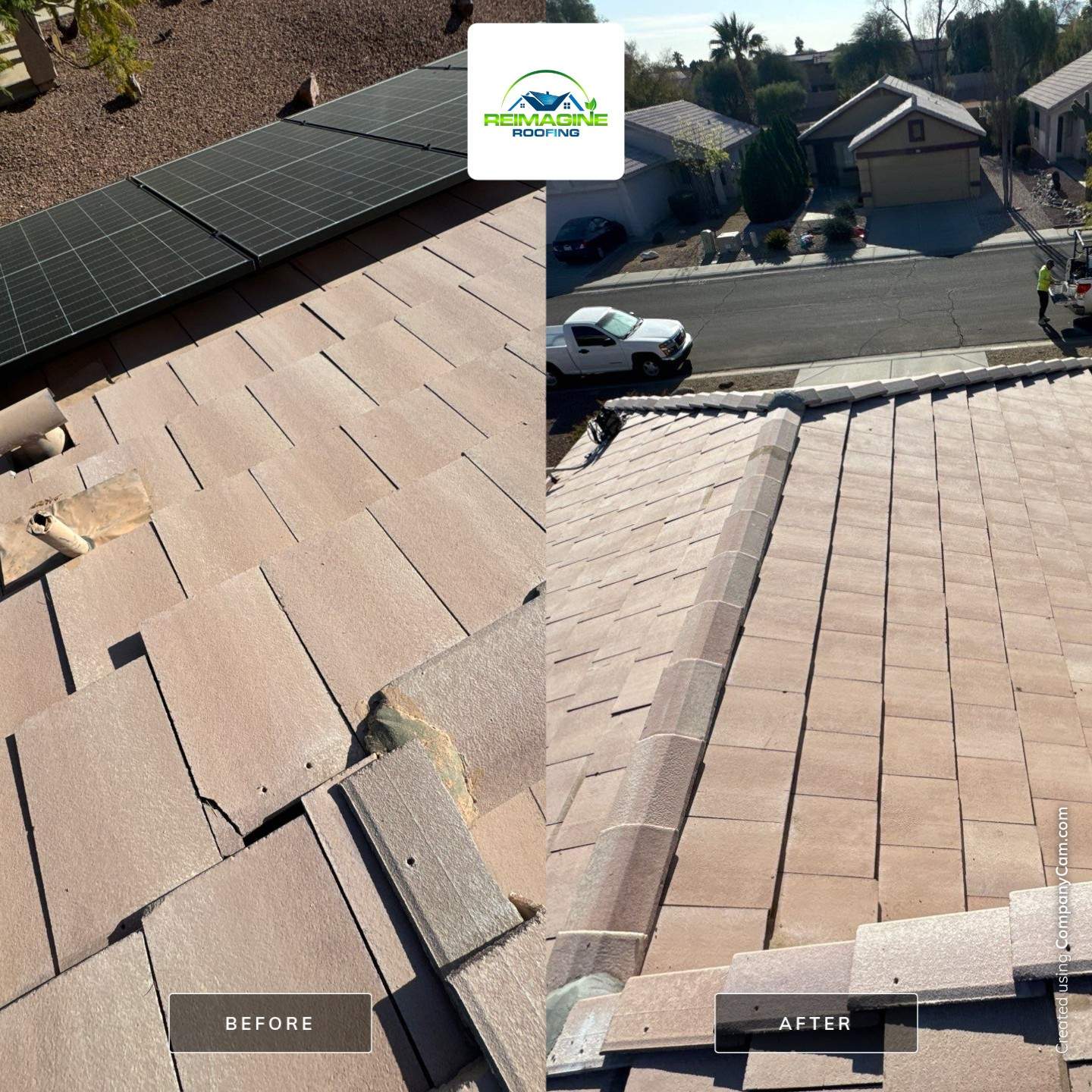 Desert Tan Concrete Tile by Reimagine Roofing