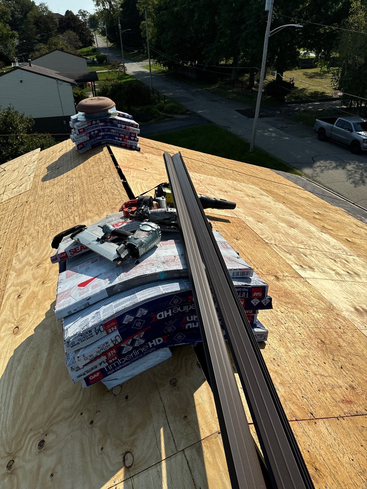 Residential Roofing Installation using GAF HDZ SHINGLES by La Bendicion Contruction Llc