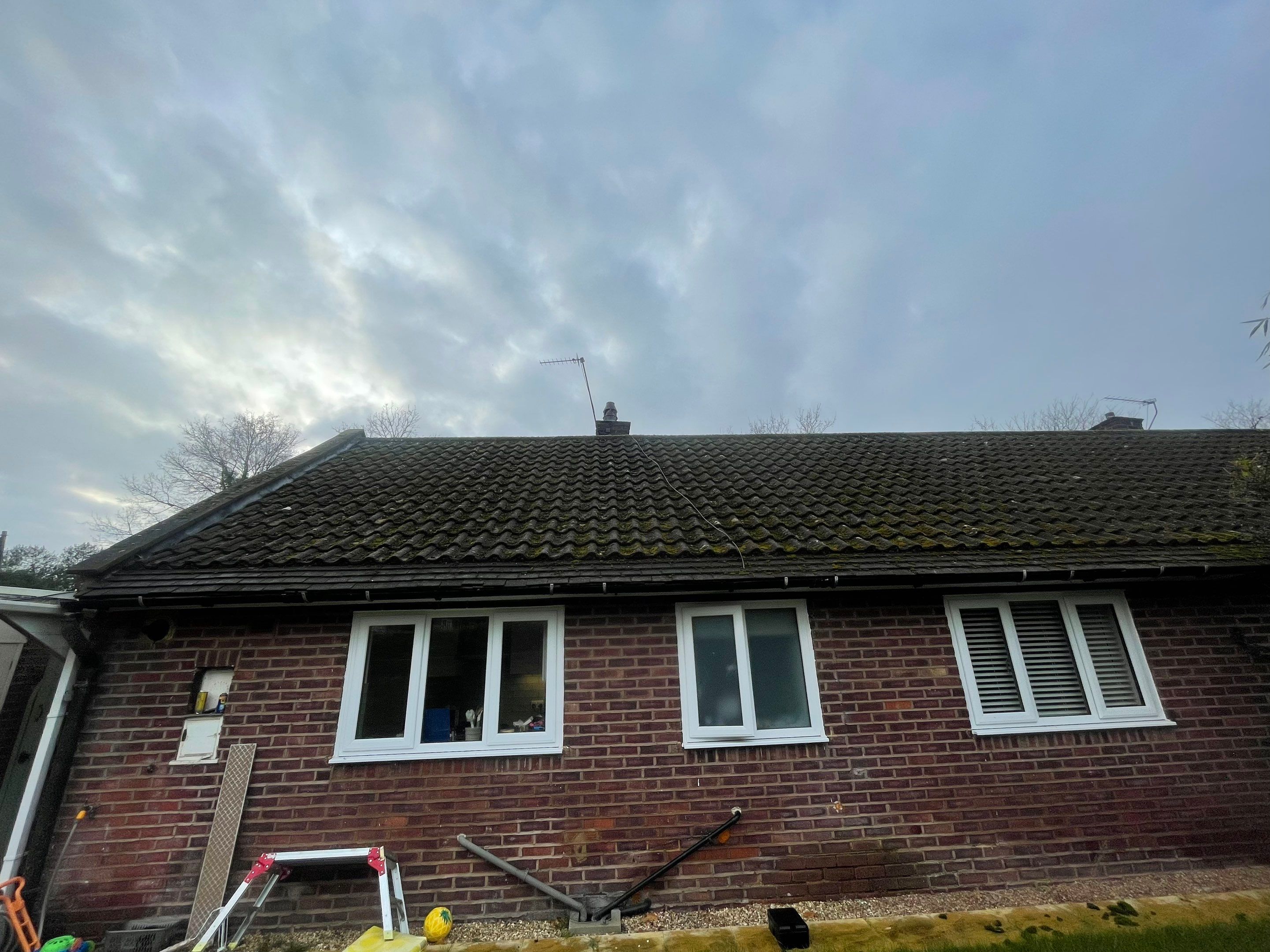 Roof Clean using Mosmatic FSC and Biocide by Ges Exterior Cleaning ltd