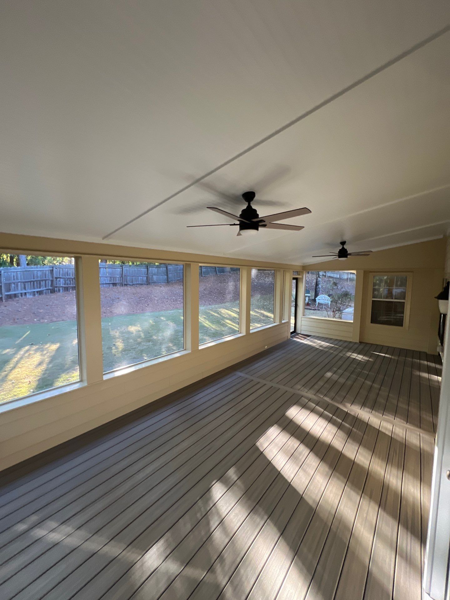 Trex Deck Build, Shed Roof Porch Install, and Door Replacement in Alpharetta, GA by Nelson Exteriors