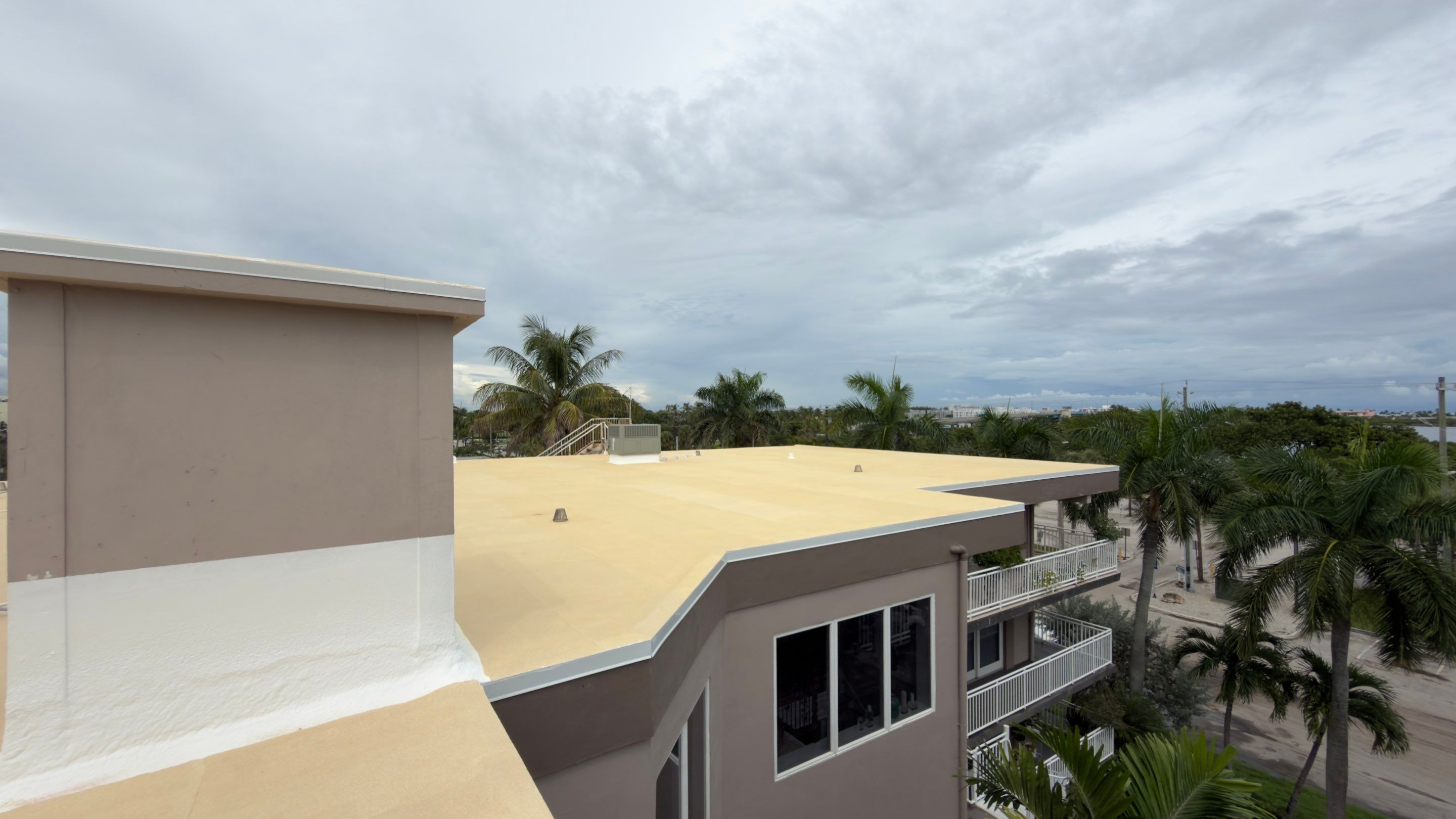 Commercial Roof Restoration for Lake Worth Beach Flat Roof Project by Roof King LLC