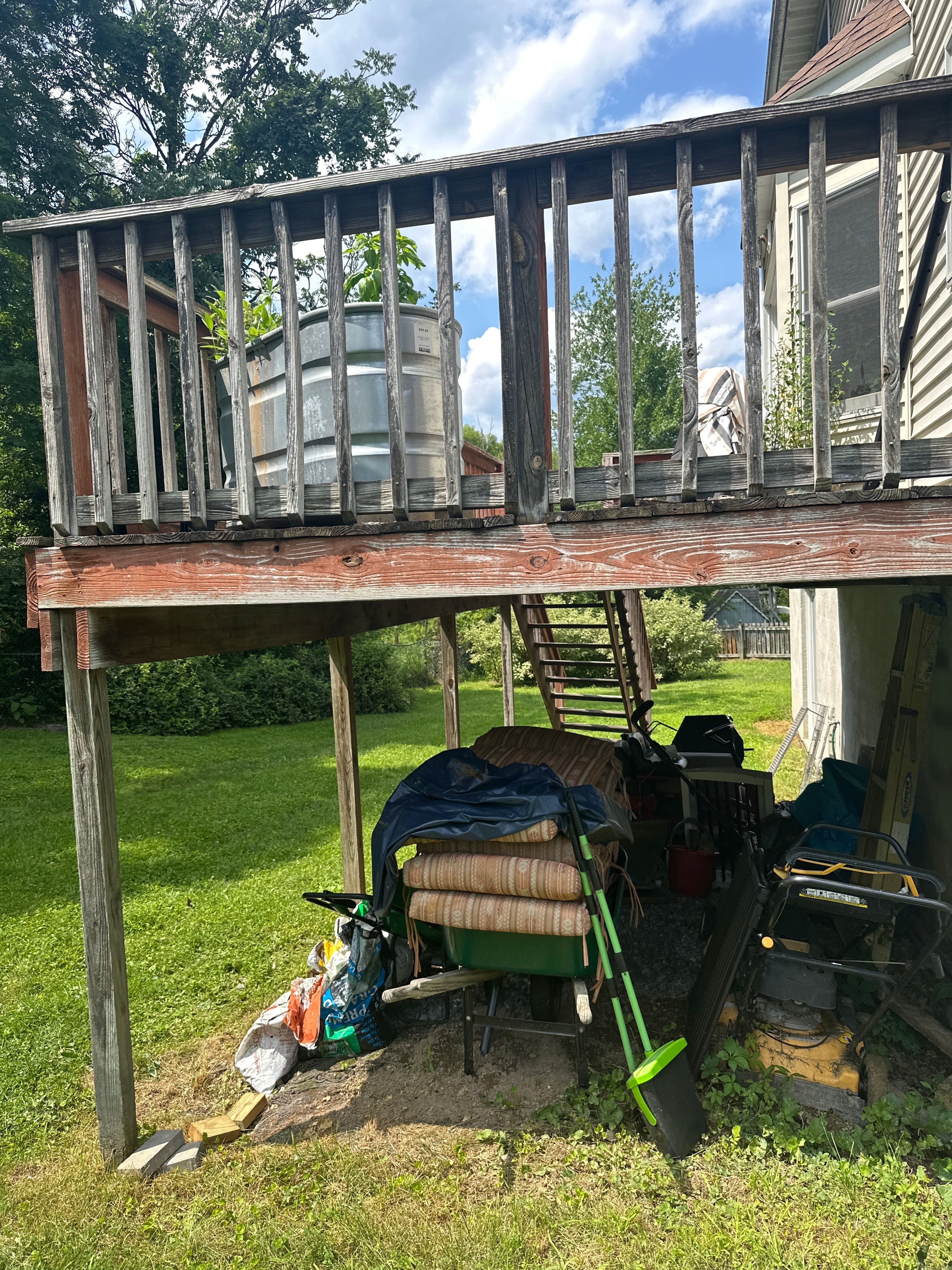 Patio door replacement and deck upgrade by Esh Builders
