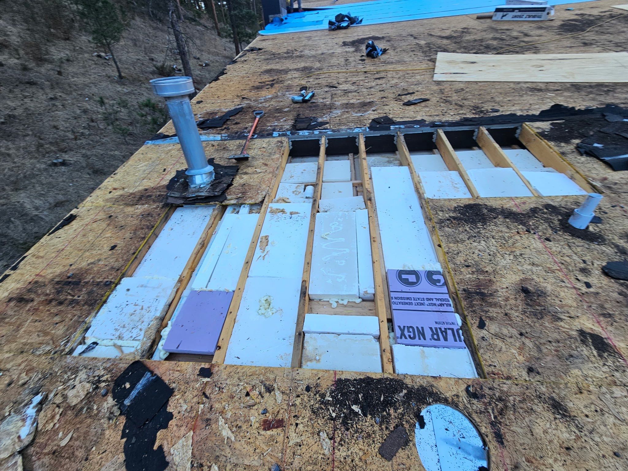 Residential Roofing Installation using Steel Roofing by Weather-Tite Exteriors LLC