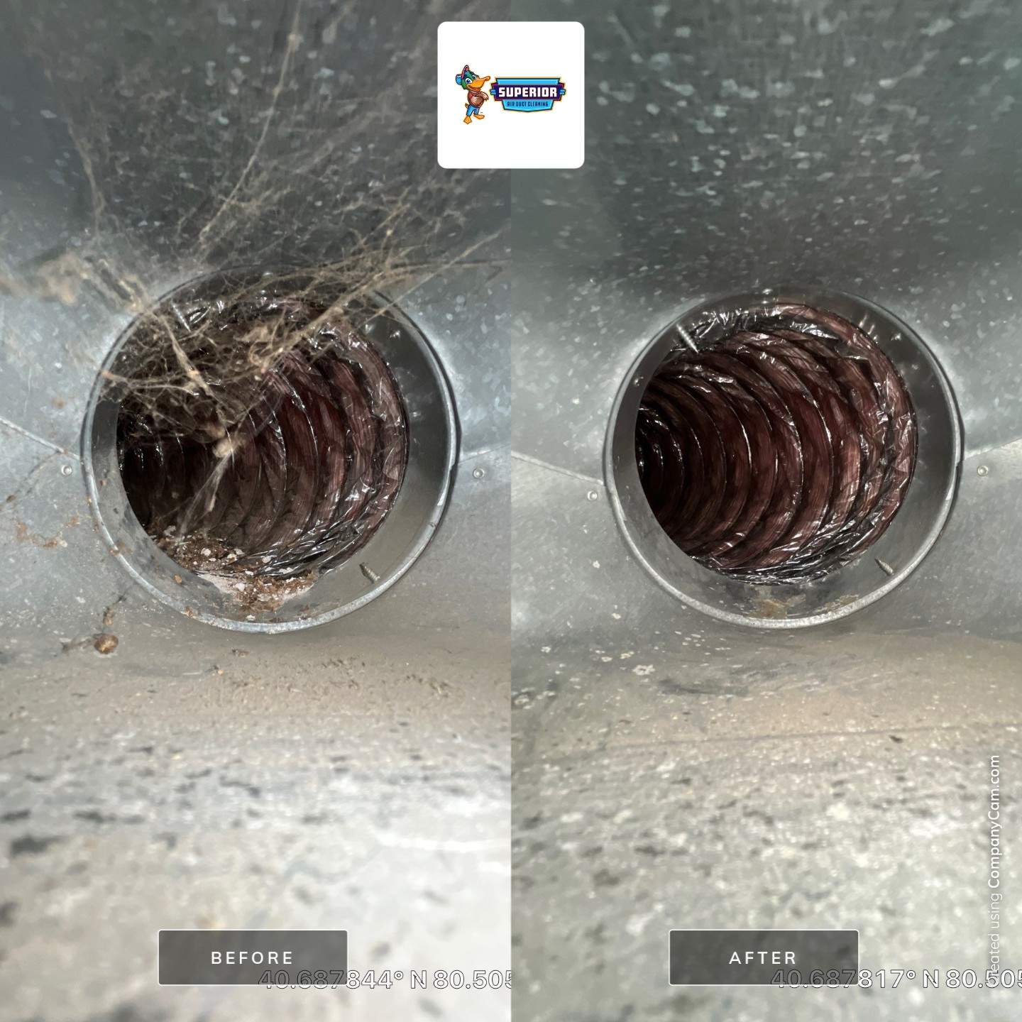 Air Duct Cleaning With a Vacuum Truck in Midland, PA by Superior Air Duct Cleaning