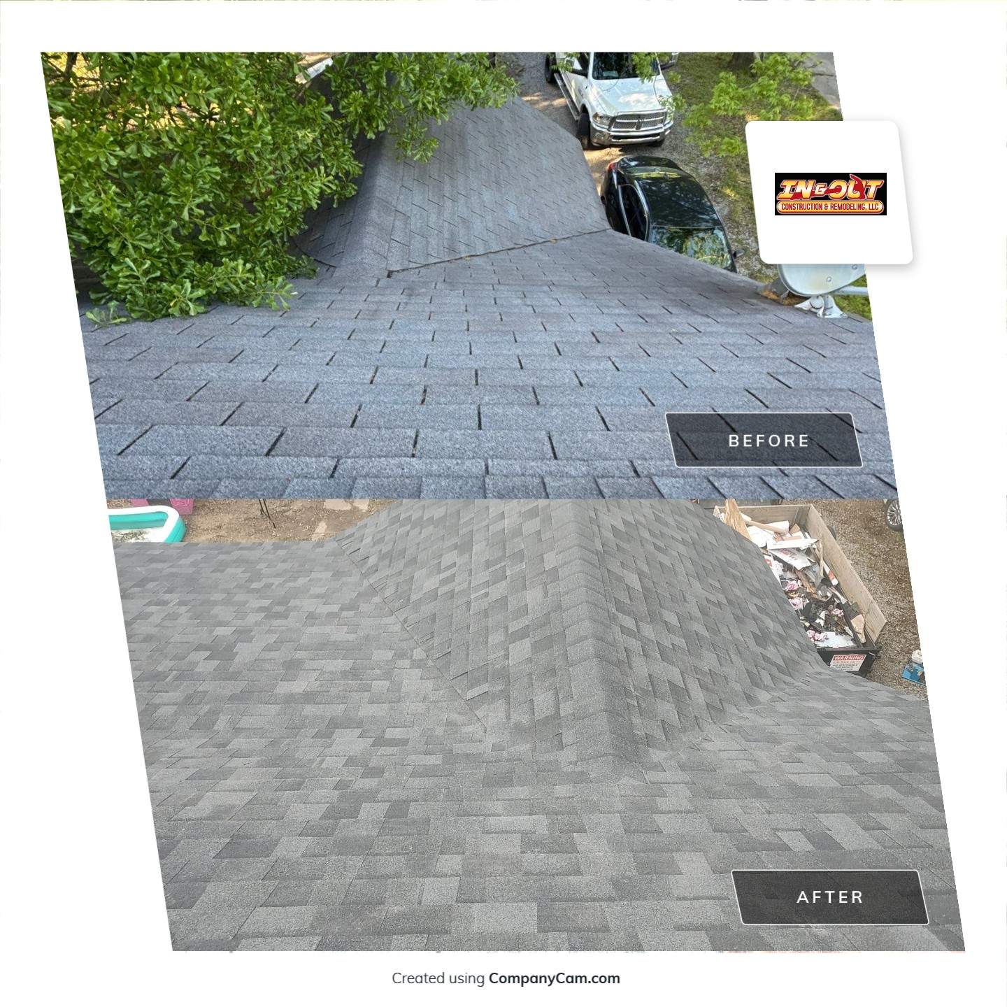 From 3tab to Class 3 impact resistant shingles!! by In & Out Construction & Remodeling, LLC