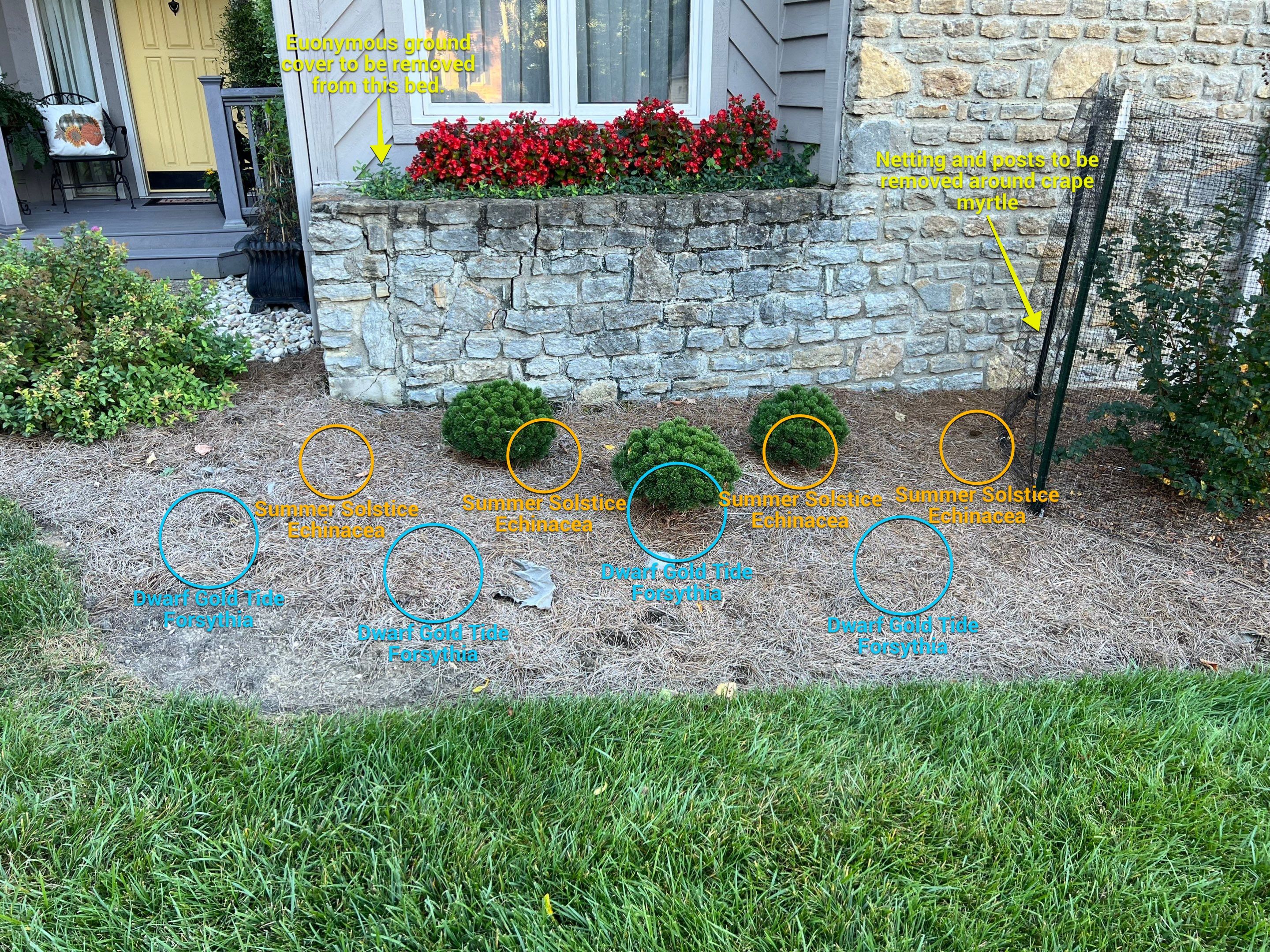 Spring Clean Up using Pine Straw by Reisenberg’s Lawn & Landscape, LLC
