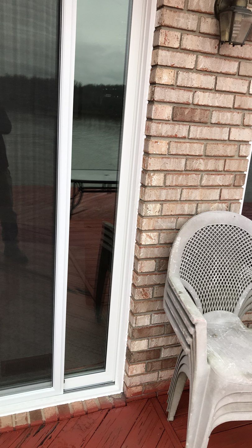 Deck Refurbush and Door Replacement using Trex Decking and Railing.  Polaris Patio Doors by Secure Construction Company Inc
