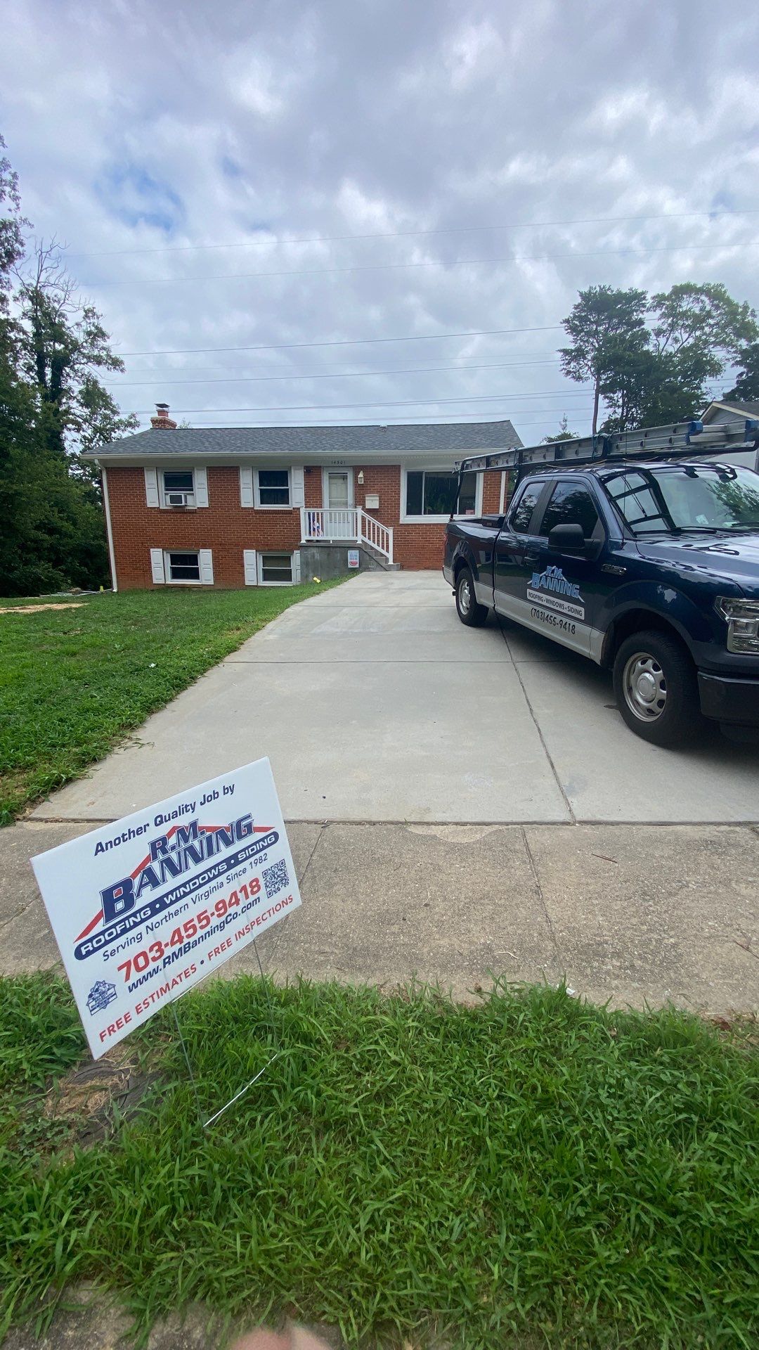 Woodbridge: Roof Replacement with CertainTeed Landmark Pro Designer Shingles in Max Def Colonial Slate by RM Banning, Inc.