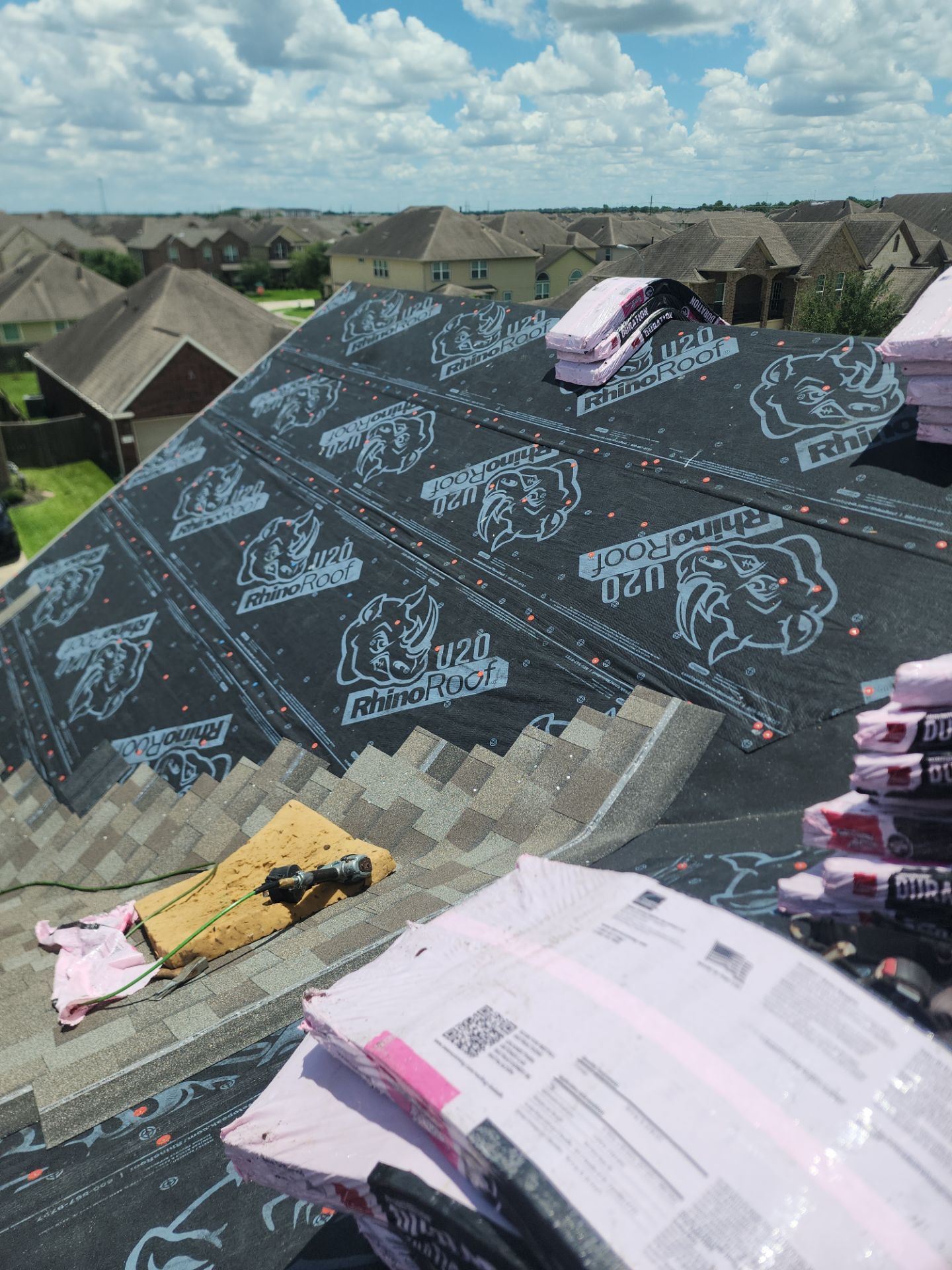 Residential Roofing Installation using Owen's Corning Duration (Lifetime) Shingles by Roof Repair Company