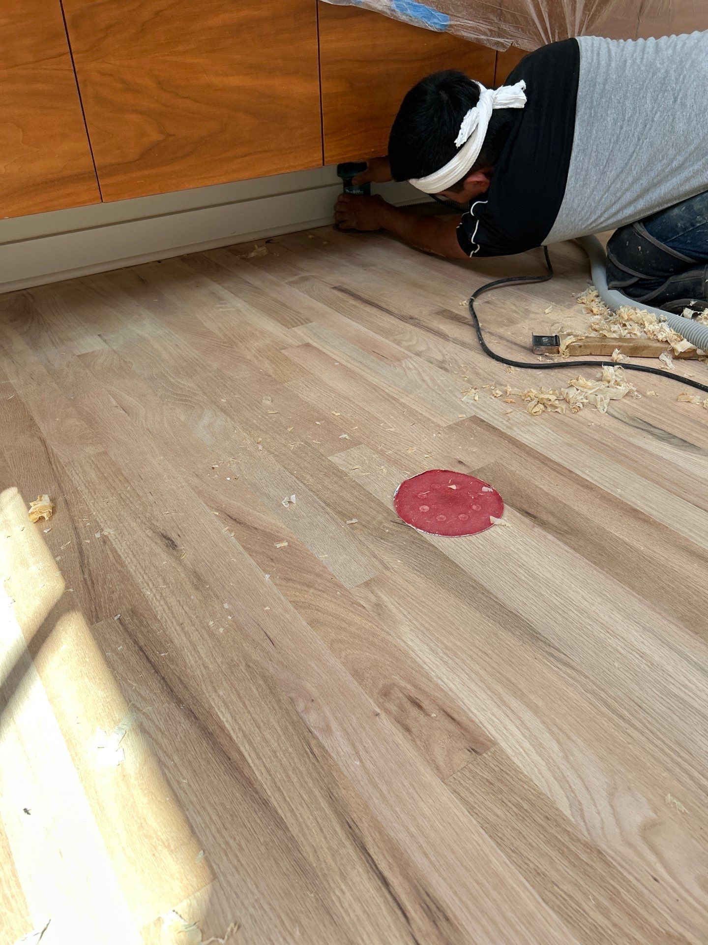 Natural Red Oak floor refinish by Footprints Floors of East Atlanta