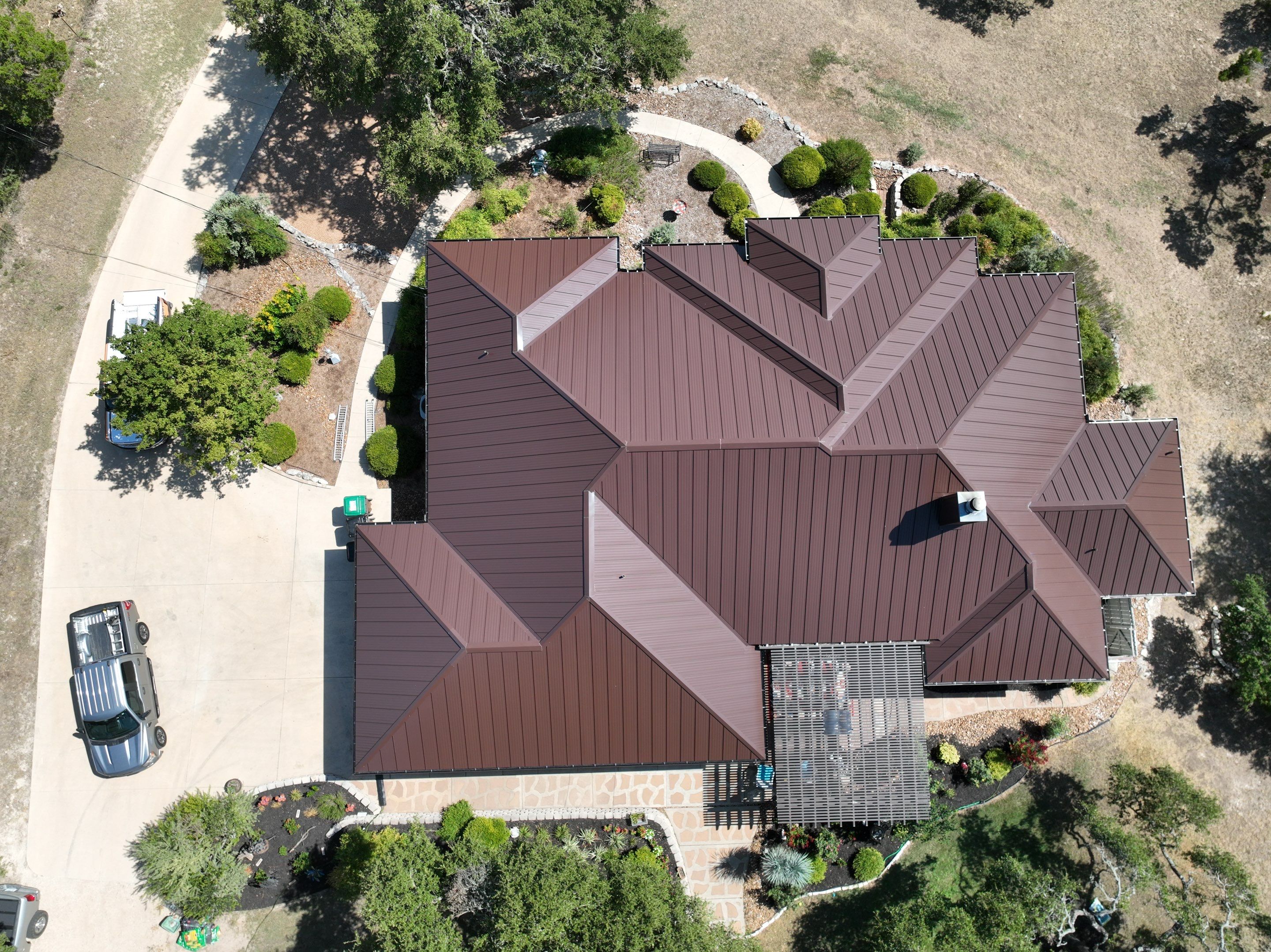 Residential Metal Roof Installation using McElroy Metal by Premier Roofing and Contracting