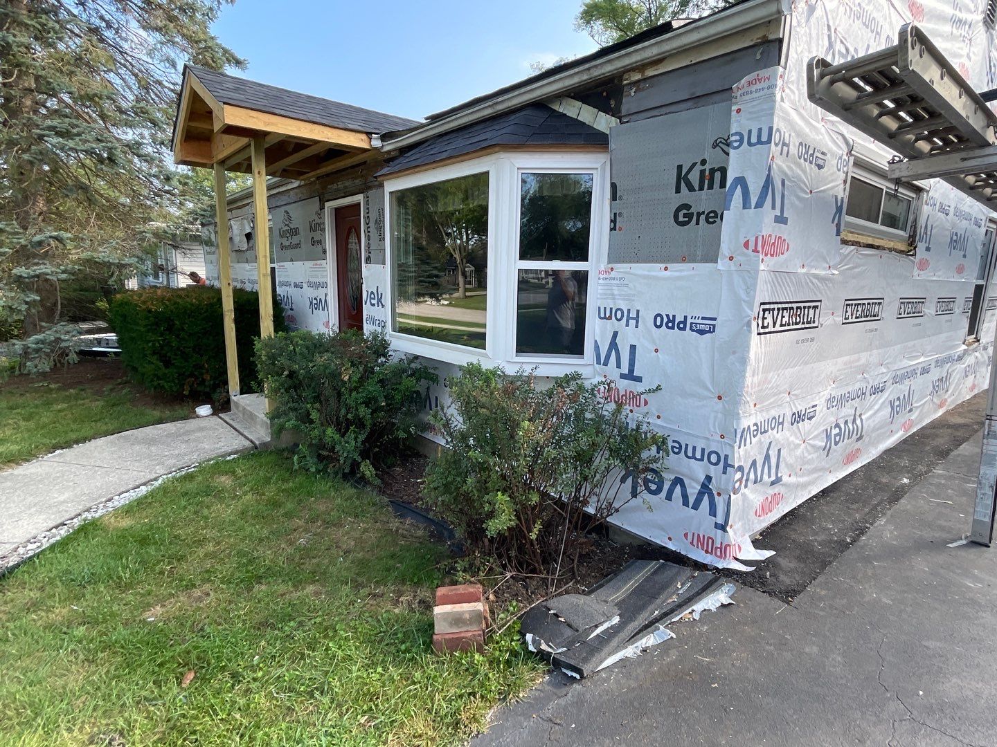 Siding Installation using Alside Charter Oak Siding  by Pro Home Services Inc