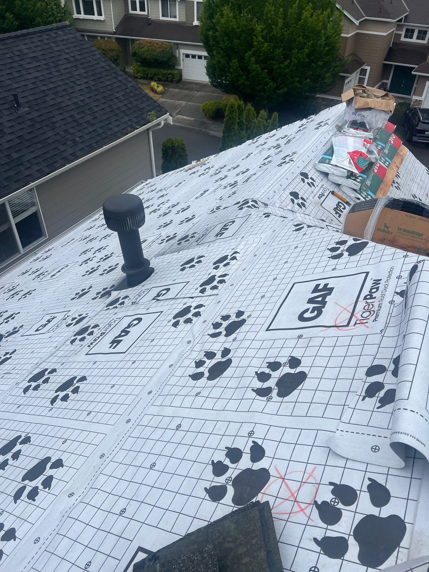Residential Roofing Installation using GAF UHDZ Shingles by Roofing Formula LLC