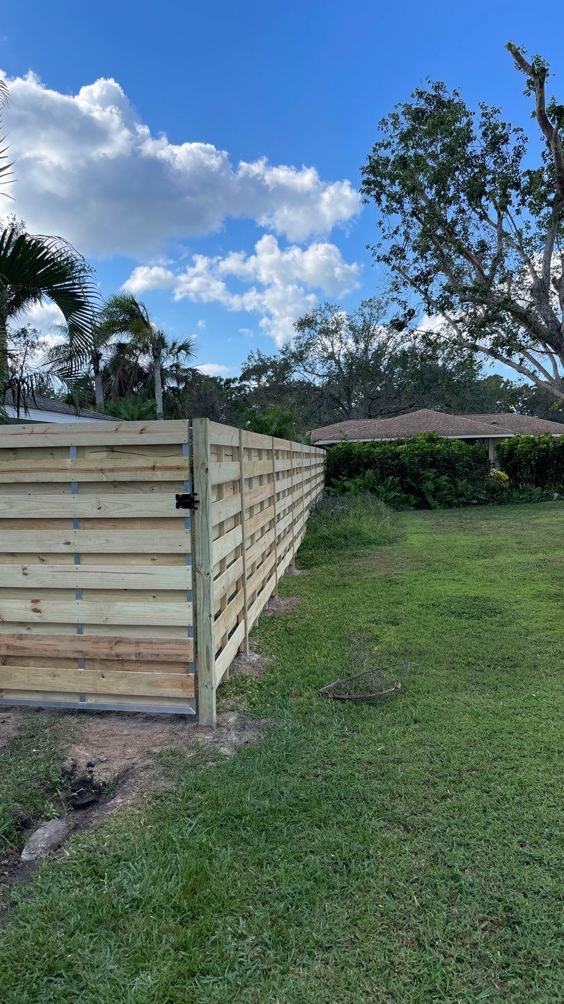 Wood Fence Installation using Shadowbox Wood Fence by Asap fence and gates, LLC