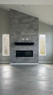 Floor to Ceiling Fireplace Surround