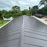 24ga 1" Nail-Strip Dark Bronze  by Total Roofing System The Metal Roof Experts