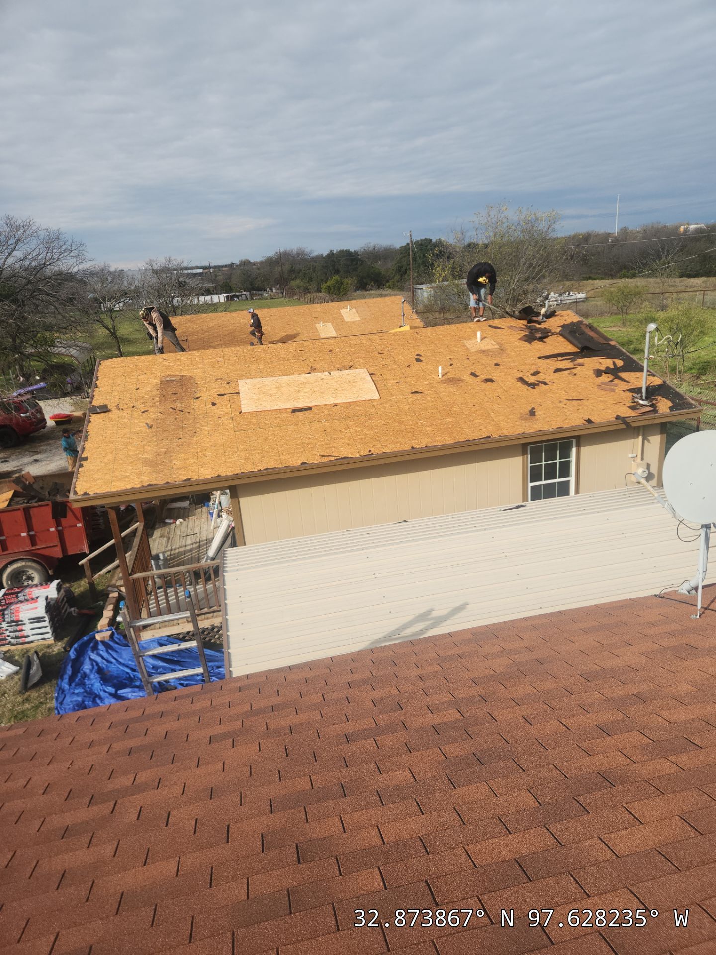 Project in Weatherford by Lonestar Roofing and Restoration LLC.