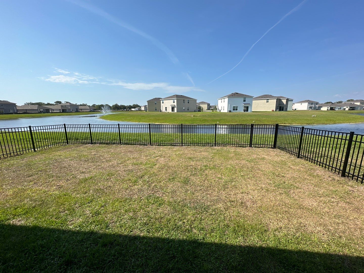 Aluminum Fence Installation using Vinyl Fence and Black 3 Rail Aluminum Fence  by Asap fence and gates, LLC